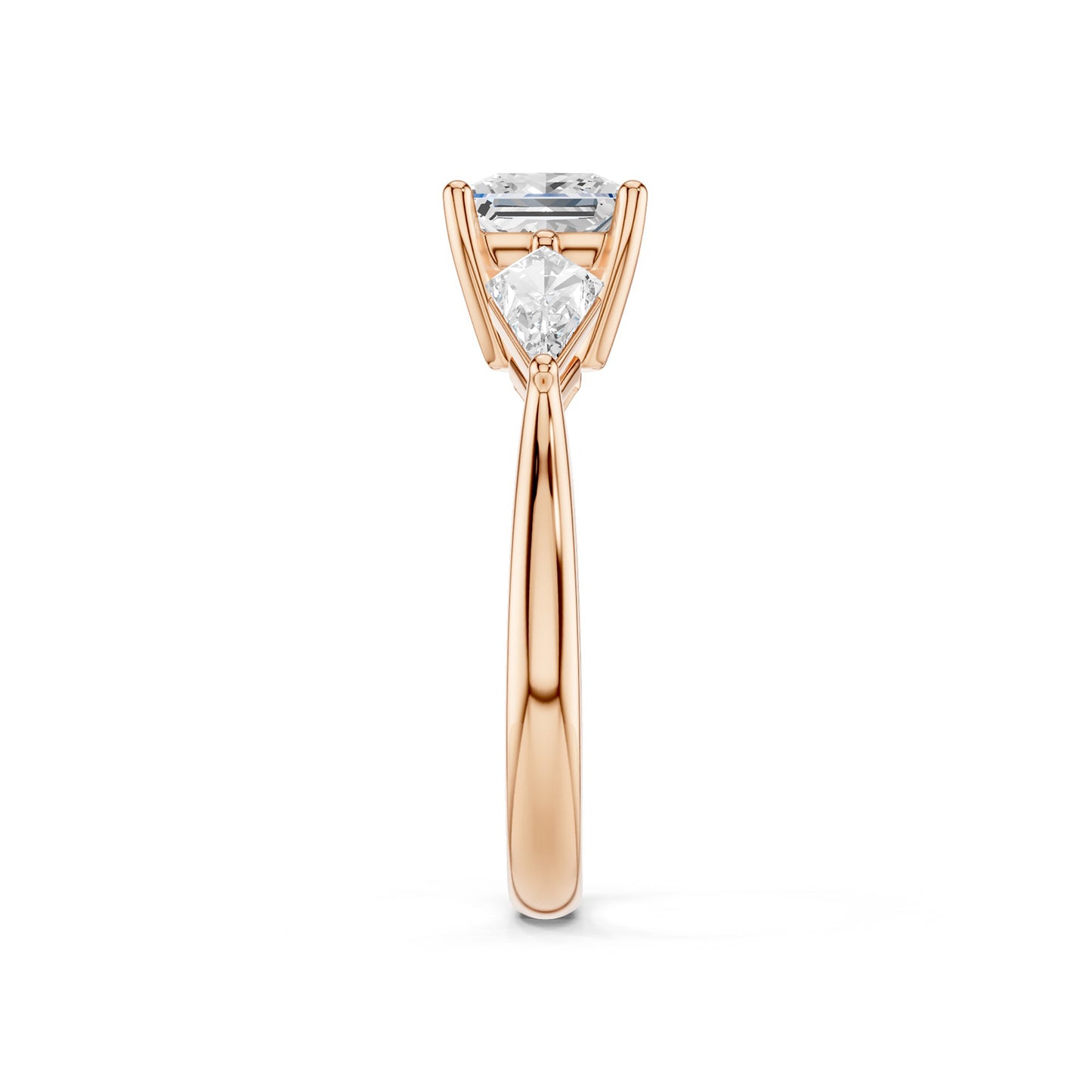 Princess - Kite Trinity Diamond Ring