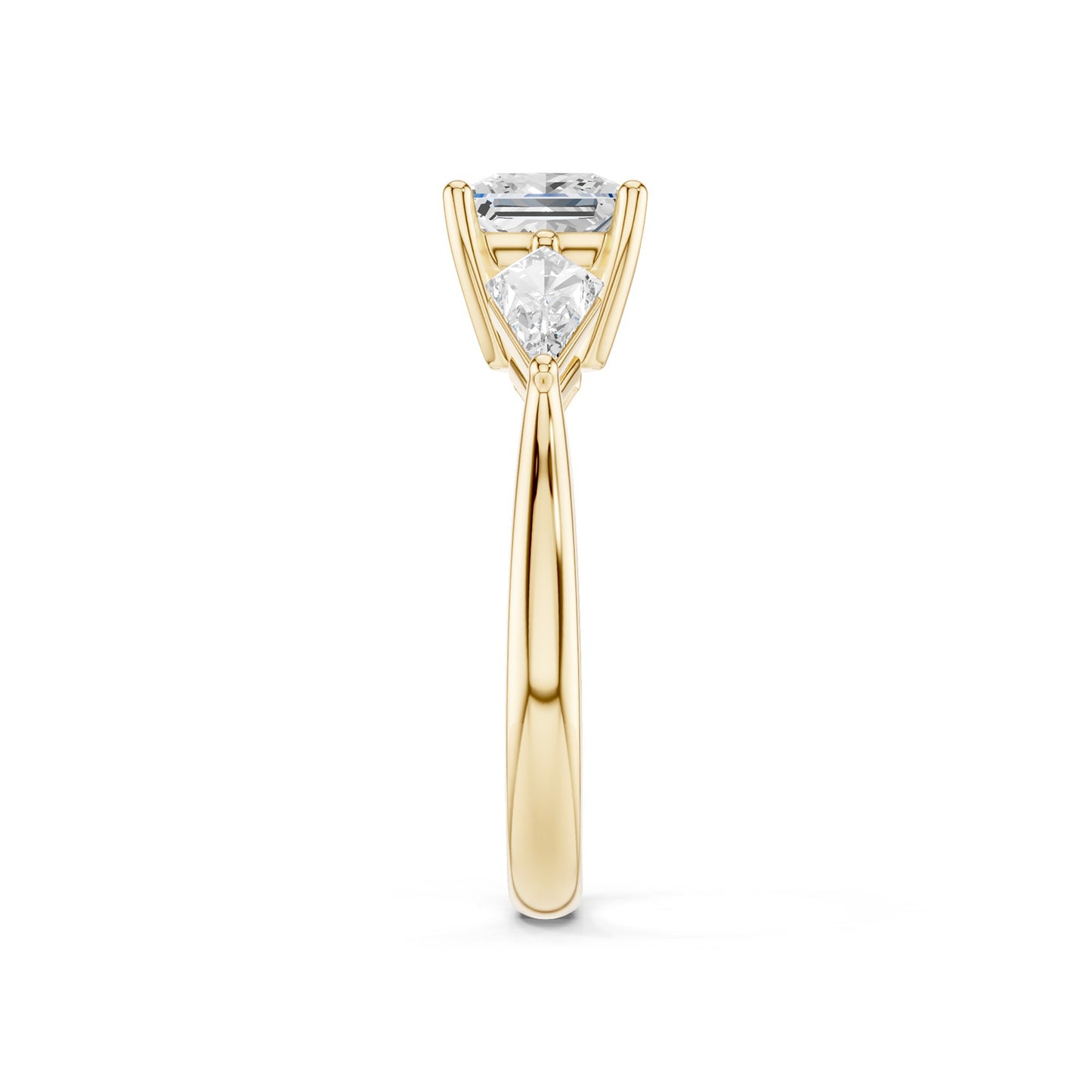 Princess - Kite Trinity Diamond Ring