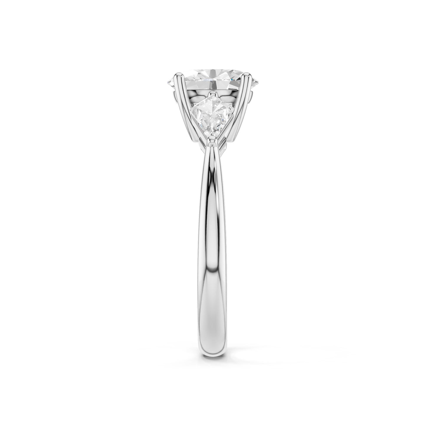Oval - Kite Trinity Diamond Ring
