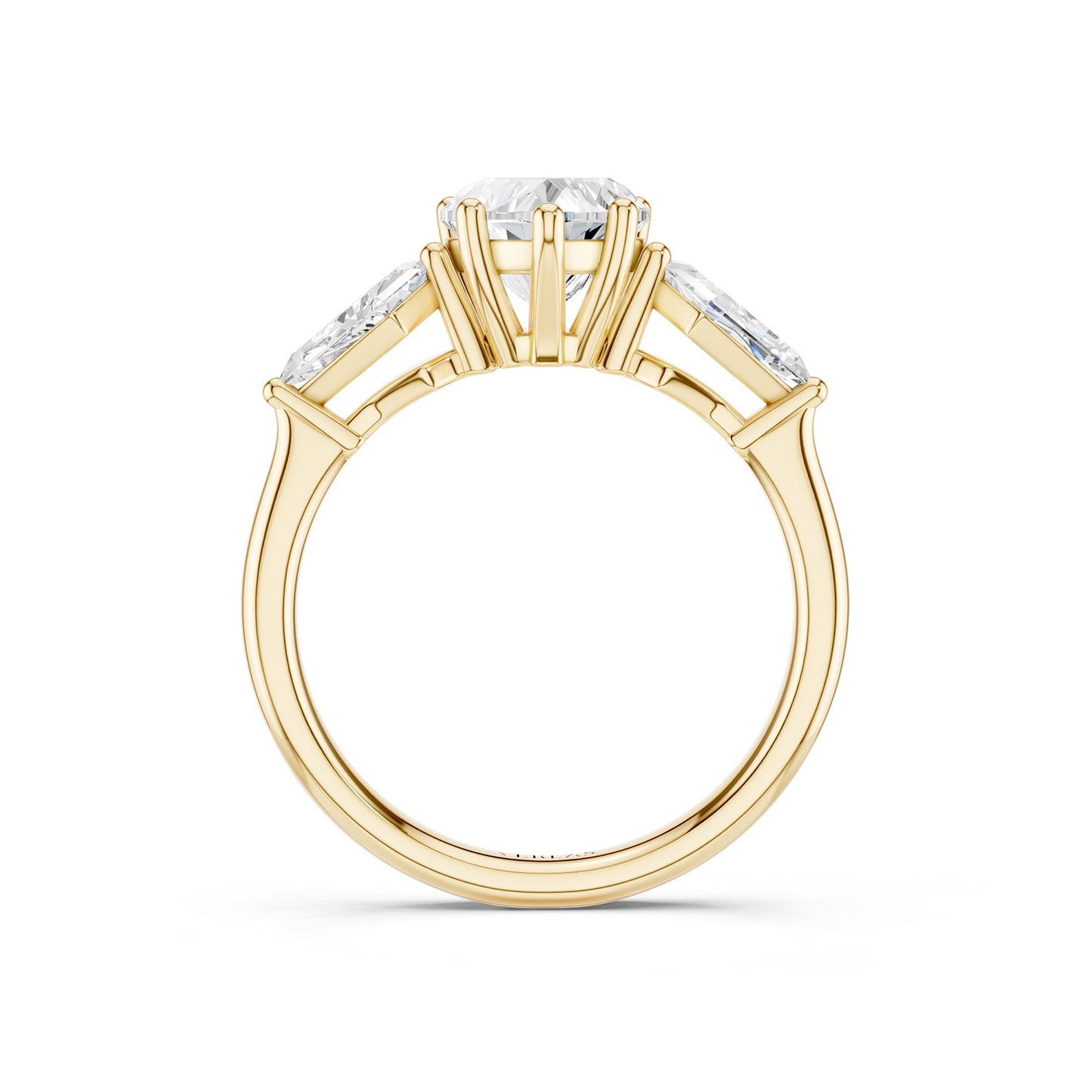Heart - Kite Trinity Diamond Ring