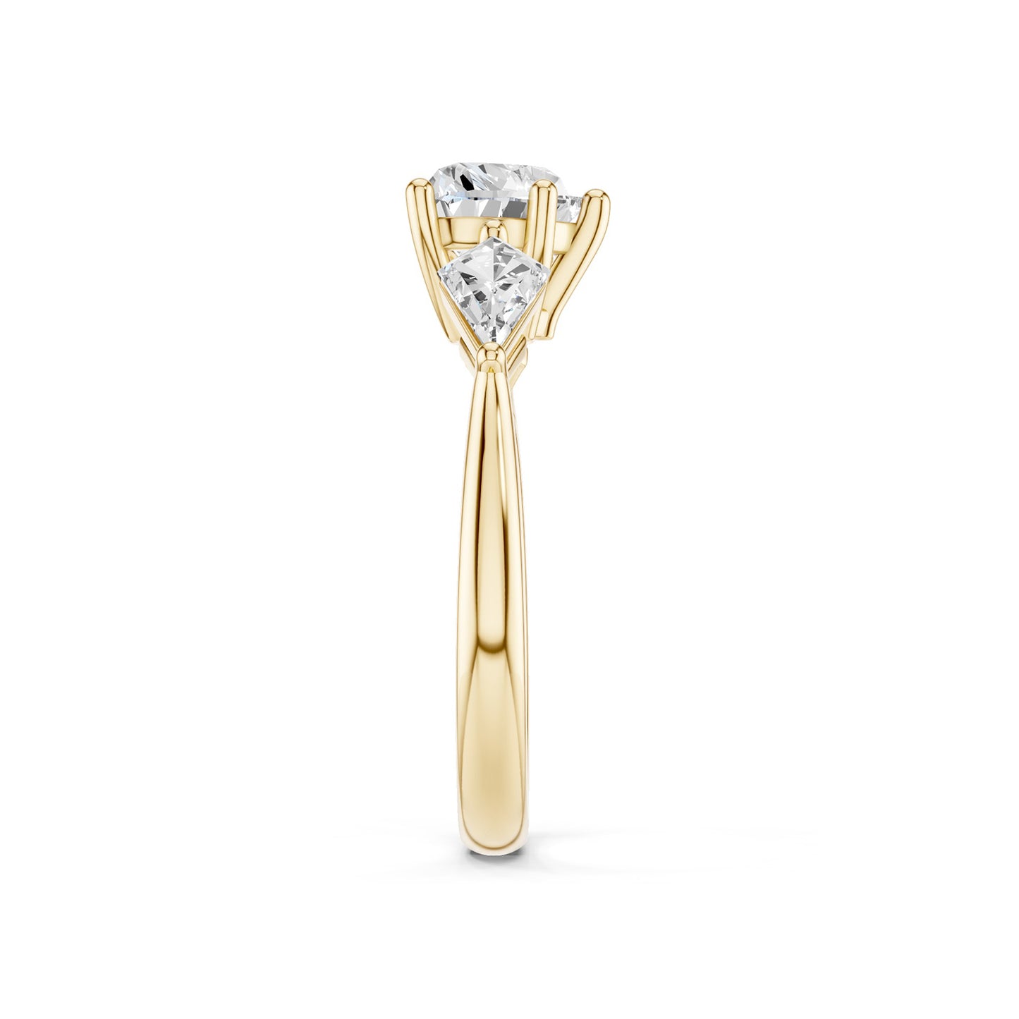 Heart - Kite Trinity Diamond Ring