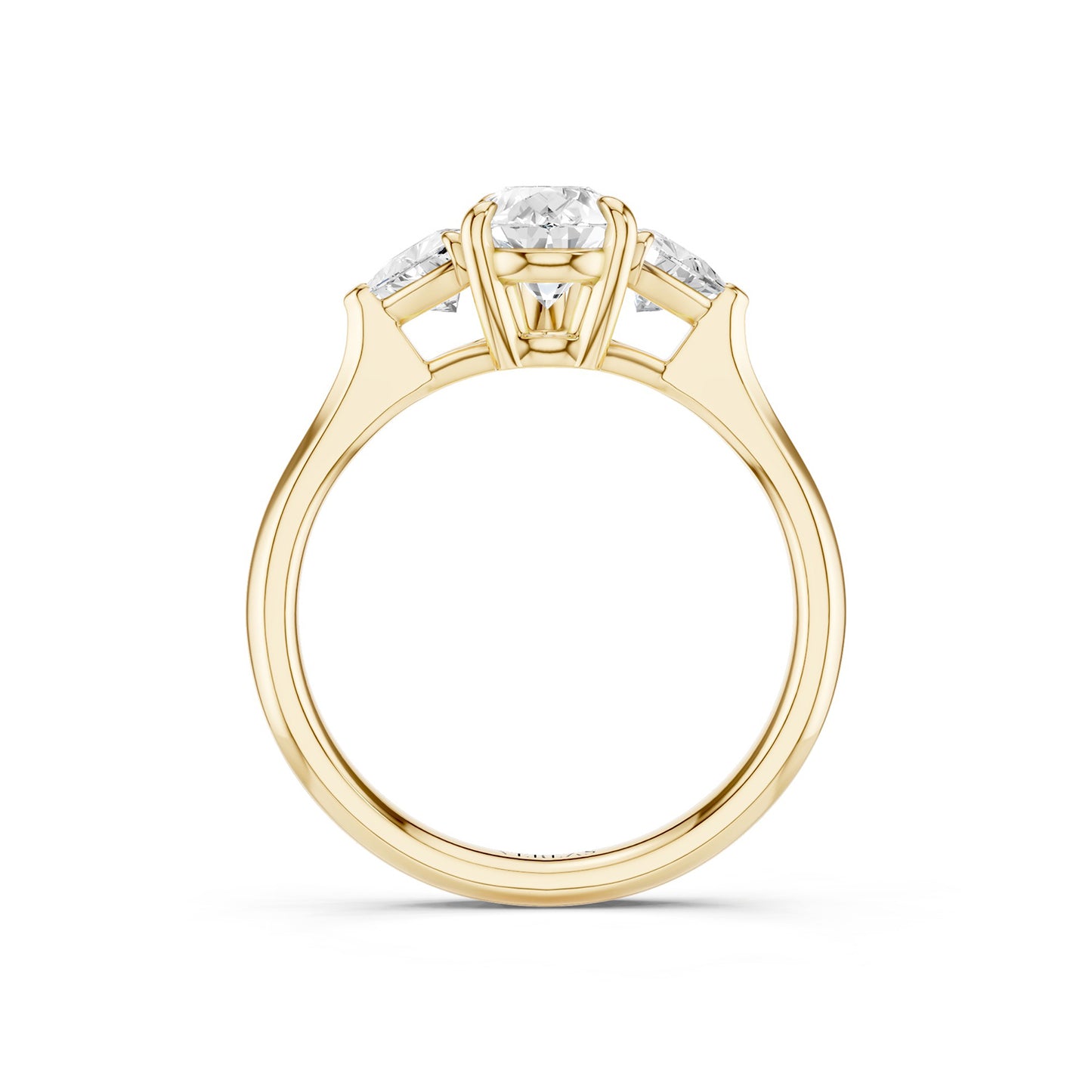 Pear - Trillion Trinity Diamond Ring