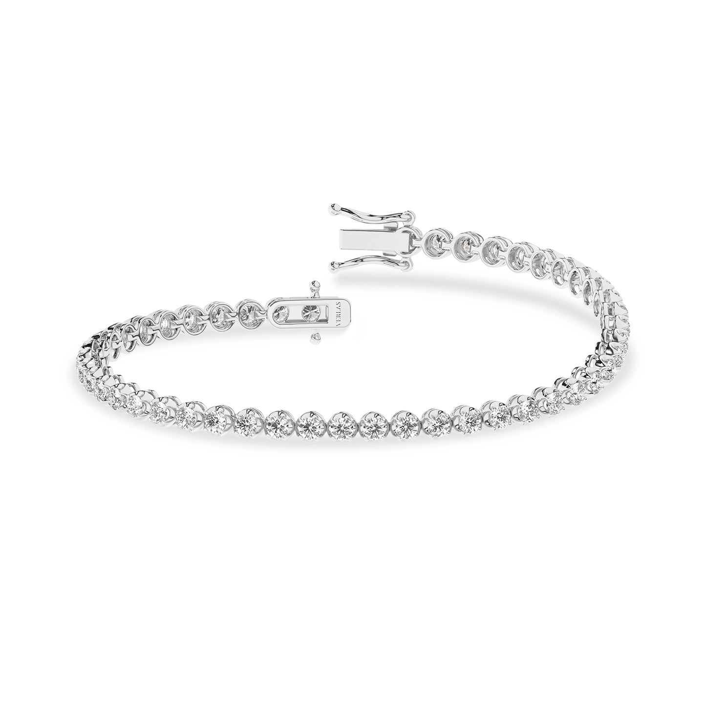 Round Diamond Tennis Bracelet Medium