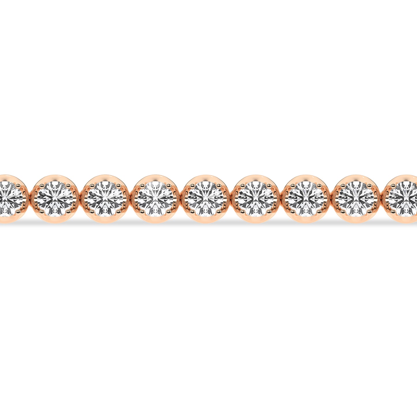 Round Diamond Tennis Bracelet Medium