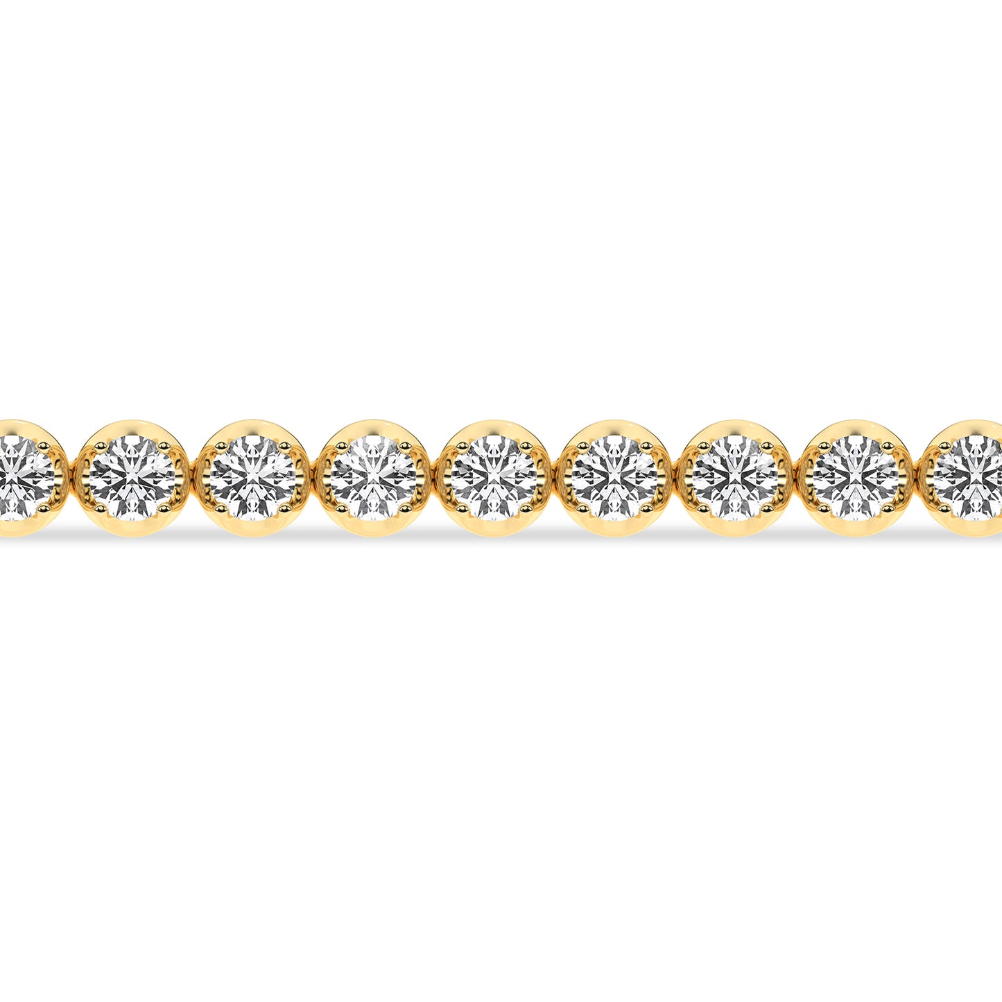 Round Diamond Tennis Bracelet Medium