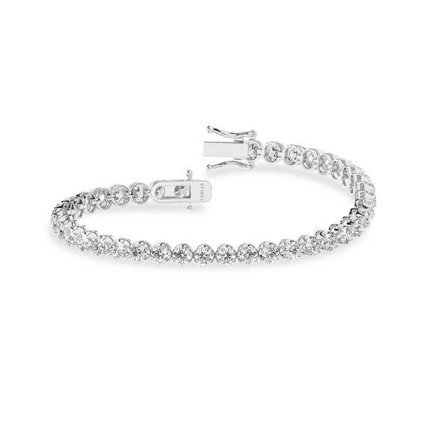 Round Diamond Tennis Bracelet Large