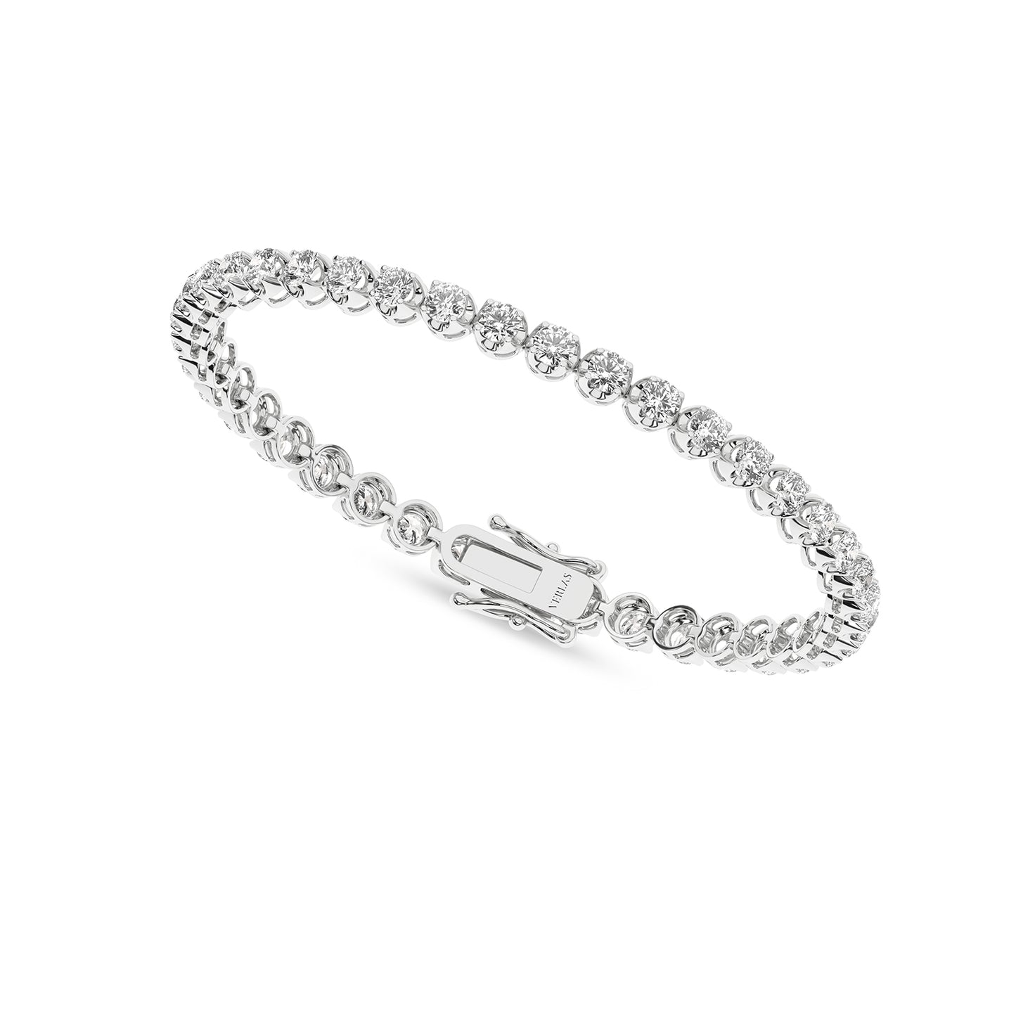 Round Diamond Tennis Bracelet Large