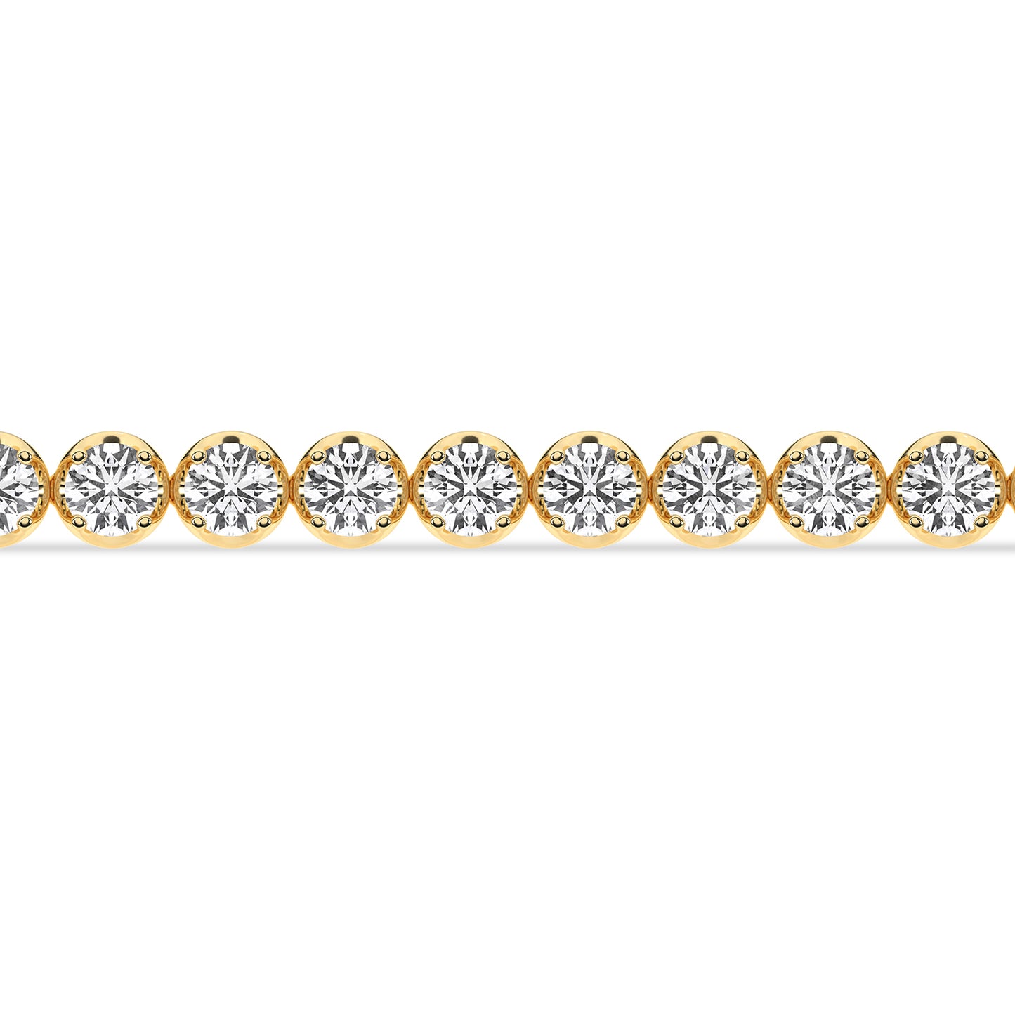 Round Diamond Tennis Bracelet Large