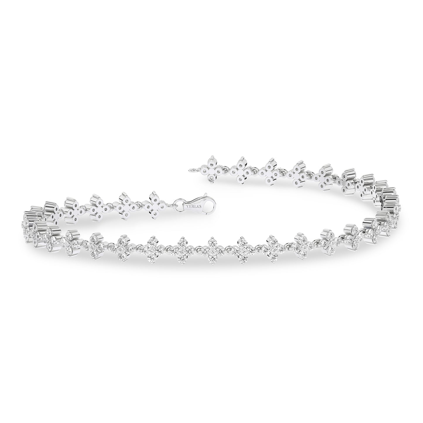 Alyssa Blossom Tennis Bracelet_Product Angle_PCP Main Image