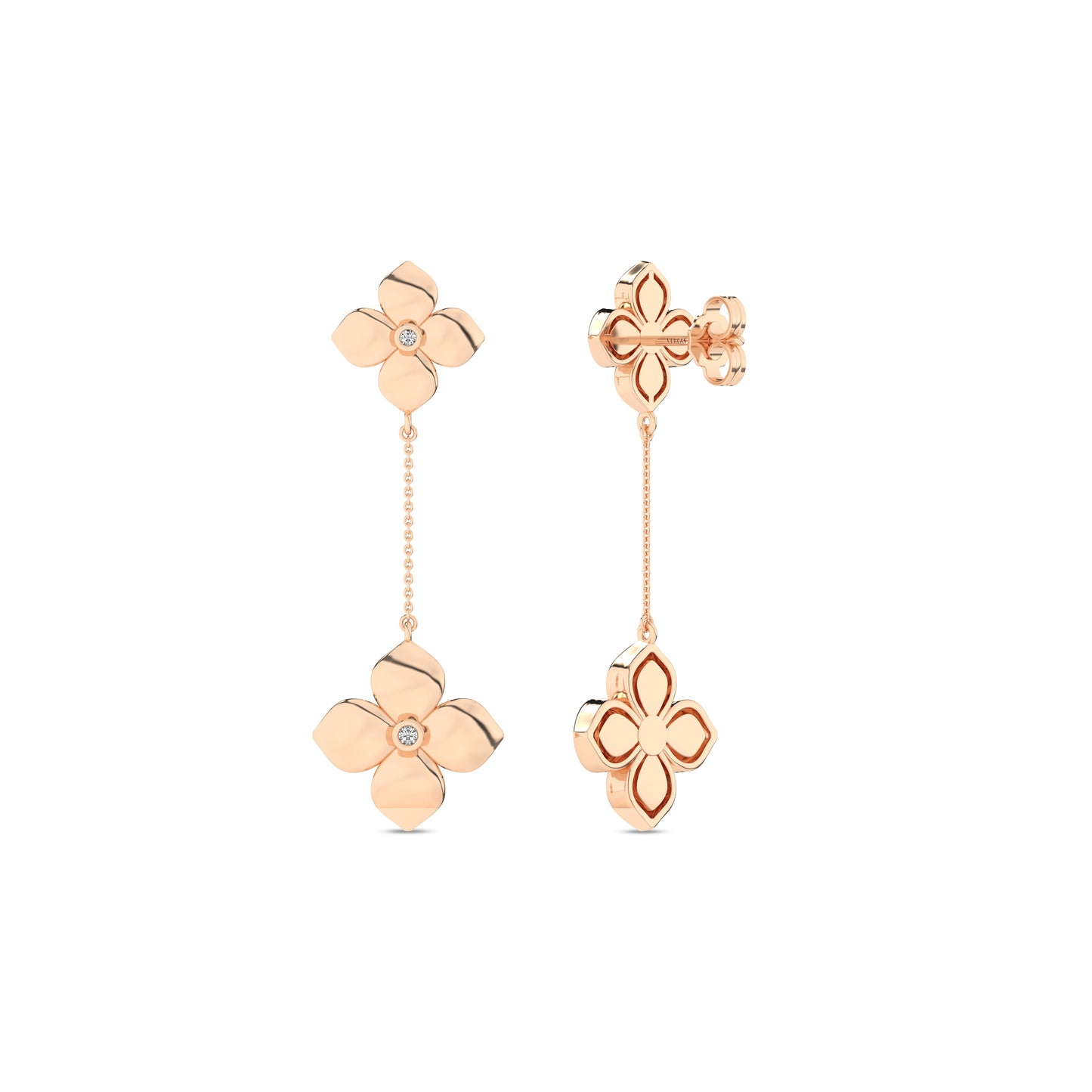 La Fleur Diamond Drop Earrings