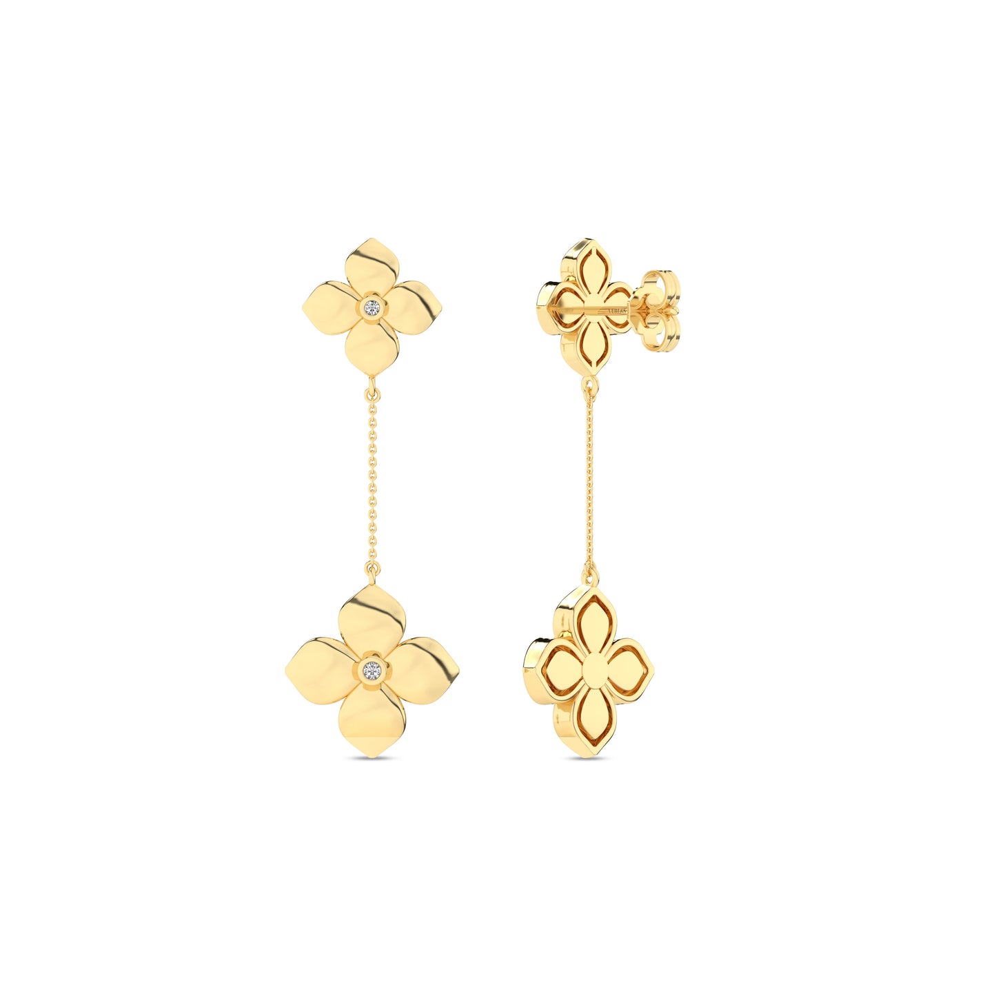 La Fleur Diamond Drop Earrings