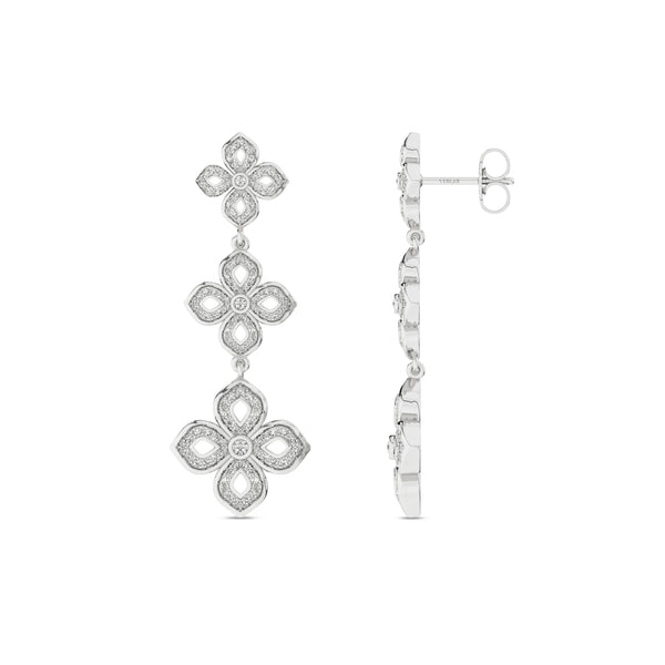 La Fleur 2 Diamond Silhouette Drop Earrings