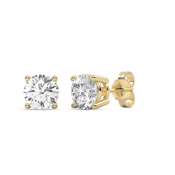 Round Solitaire Studs Large