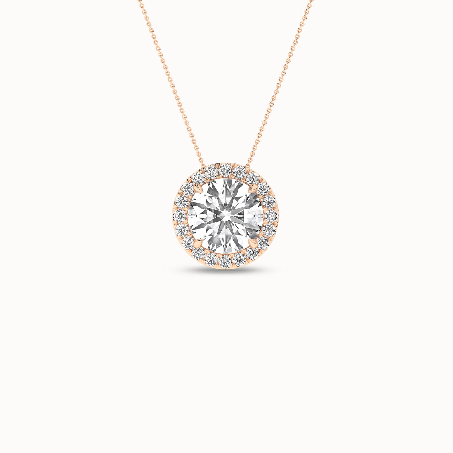 Round Halo Pendant