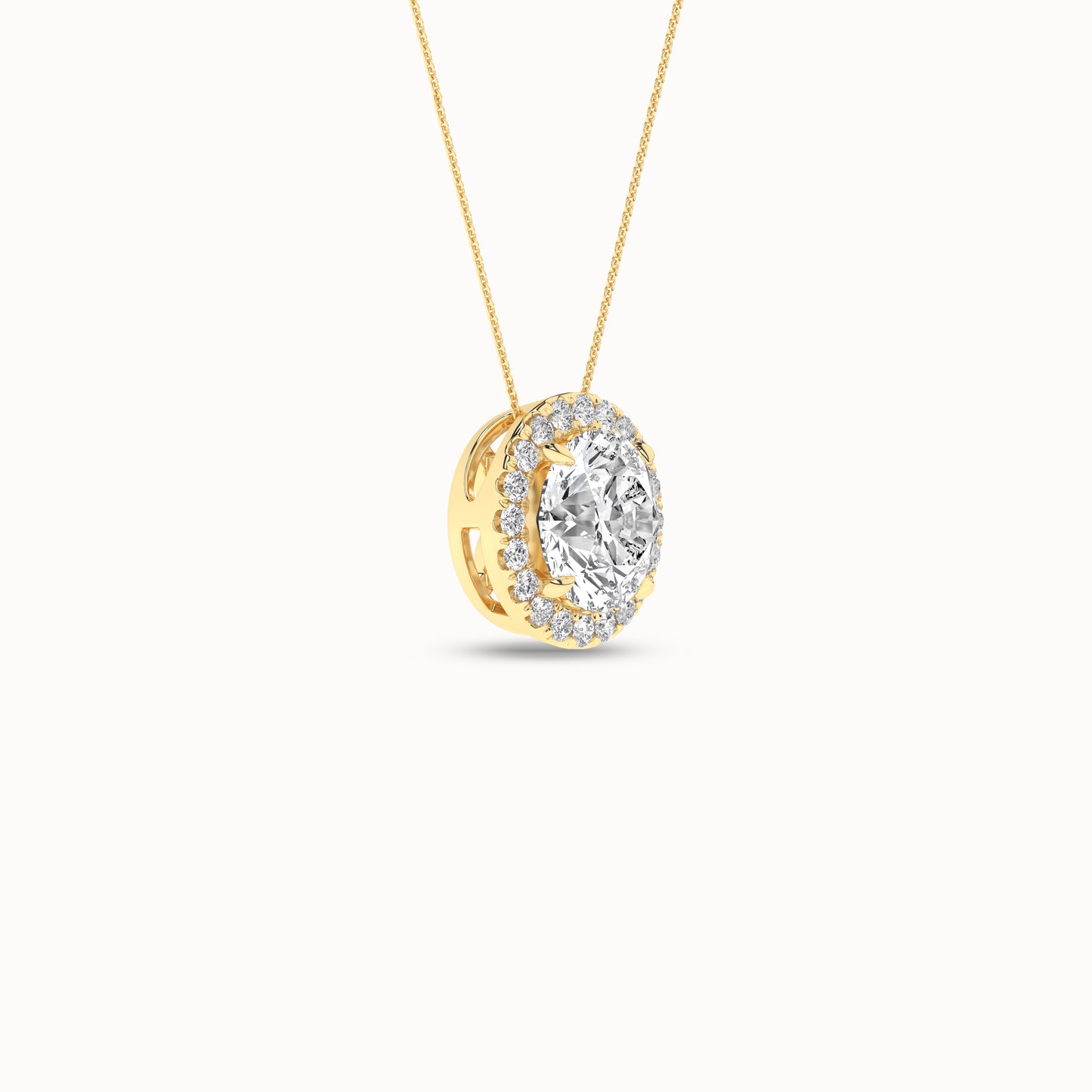 Round Halo Pendant