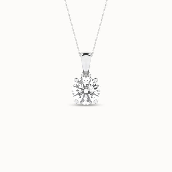 Round Solitaire Pendant
