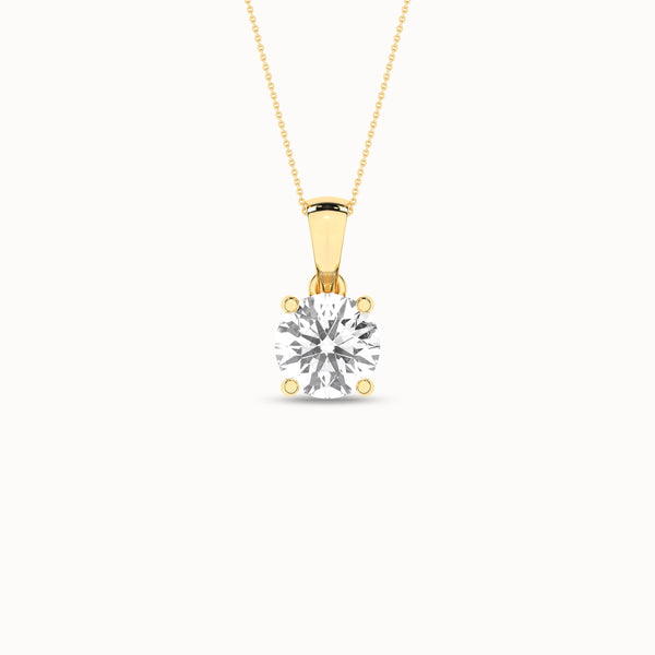 Round Solitaire Pendant