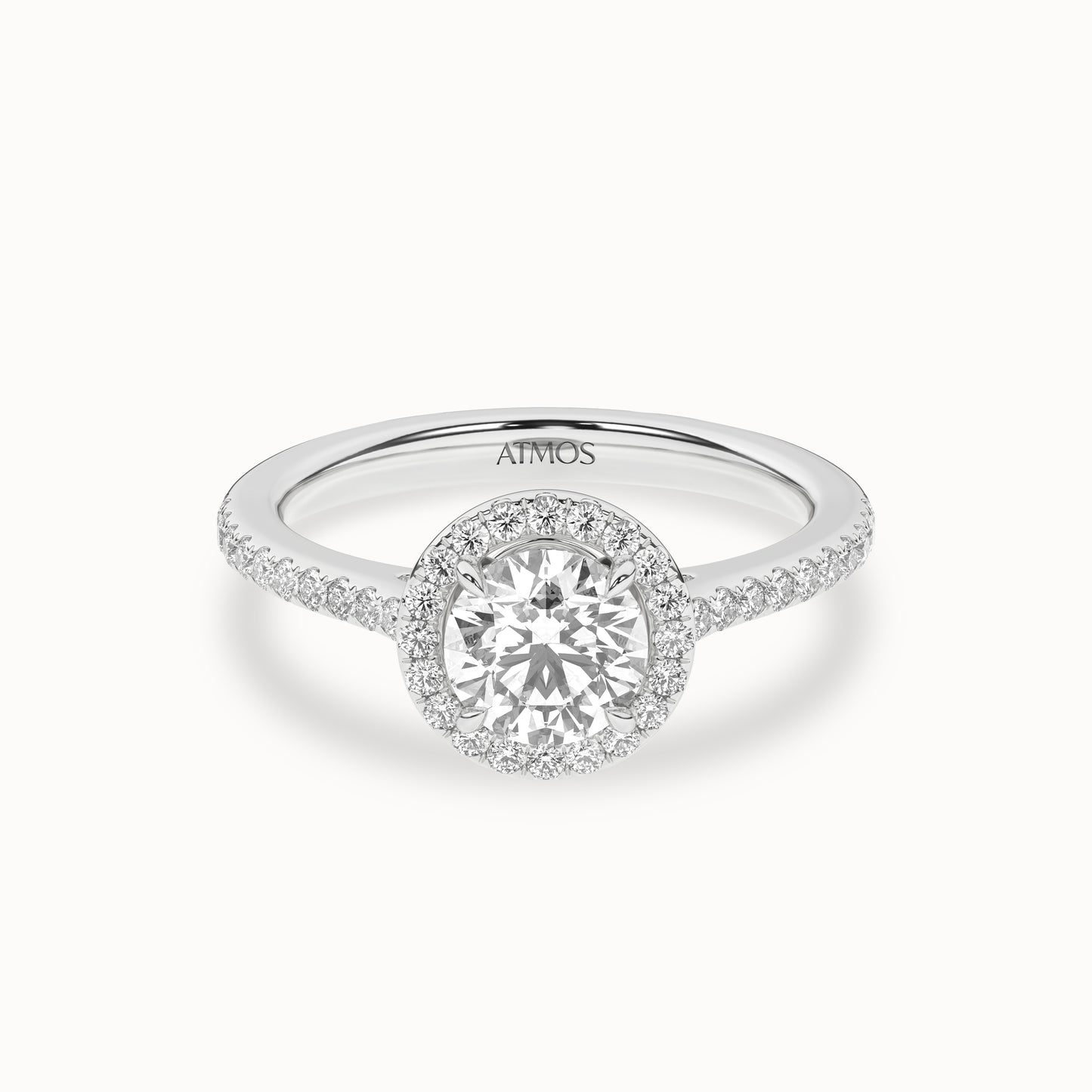 Round Signature Halo Ring