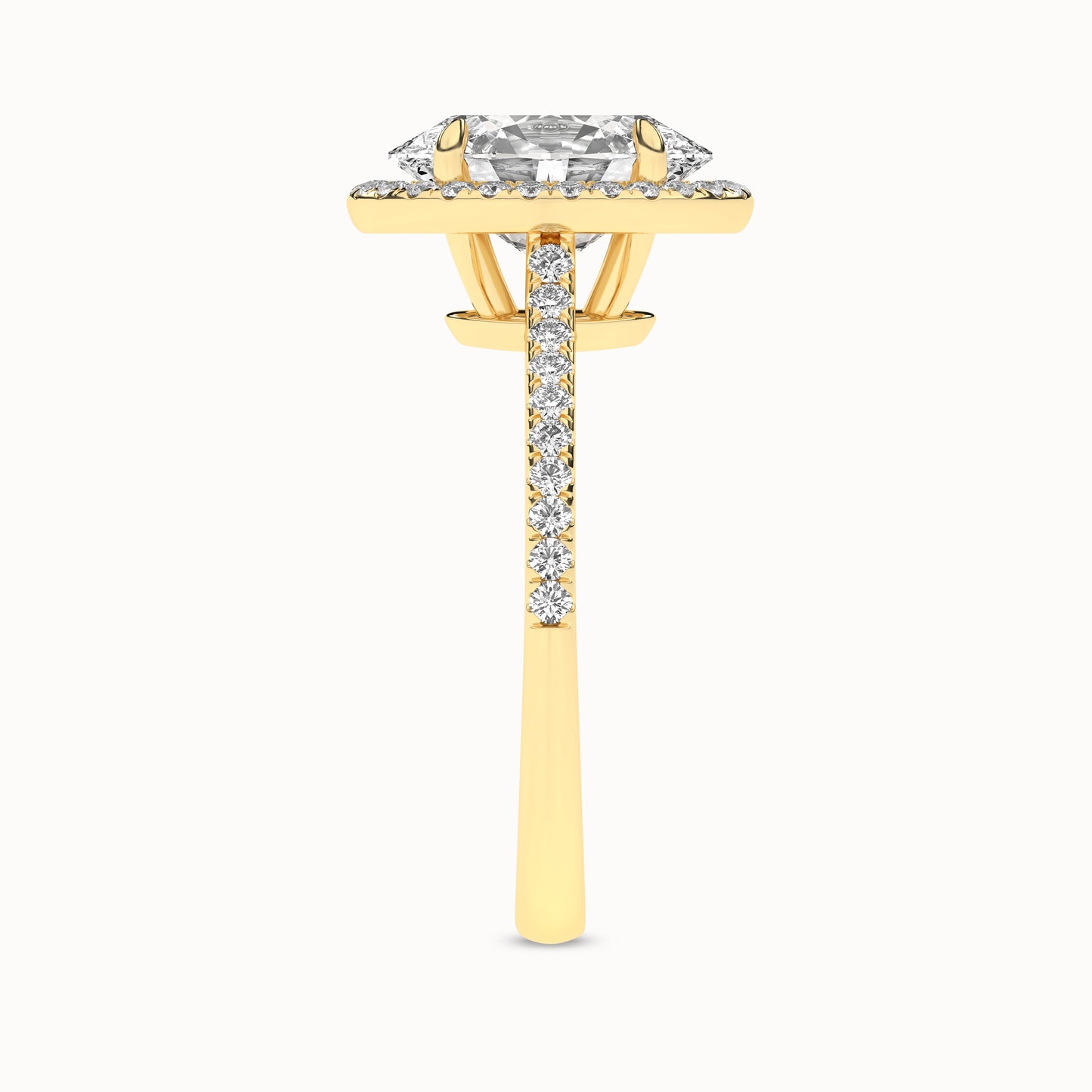 Ellipse Signature Halo Ring