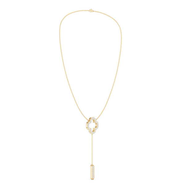 Silhouette Clover Drop Necklace