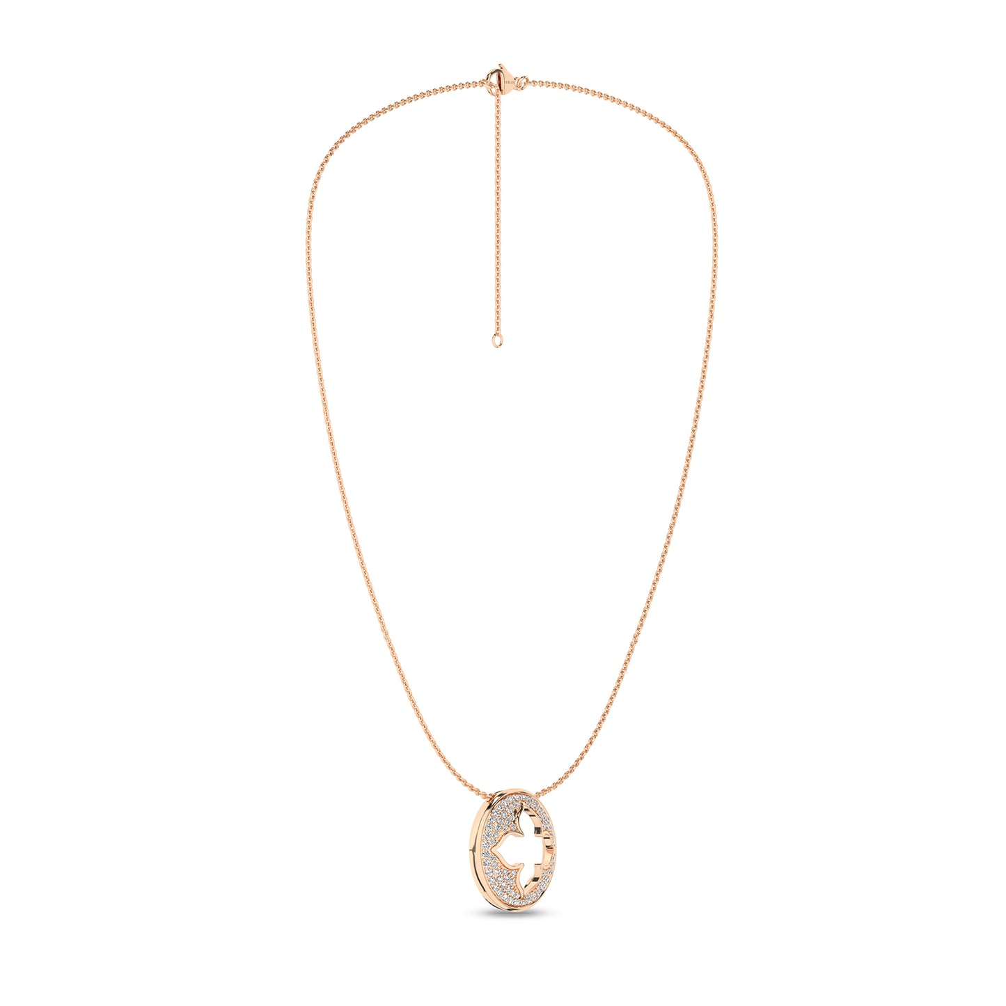 La Fleur Diamond Groove Necklace