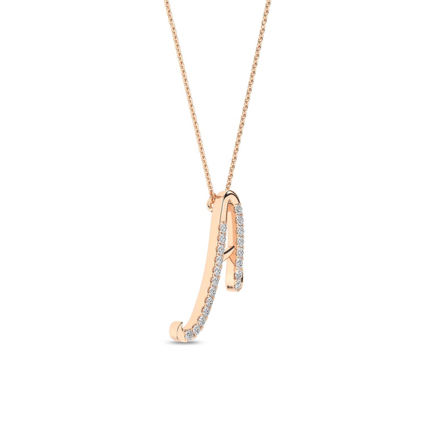 Signature Diamond Alphabet Necklace