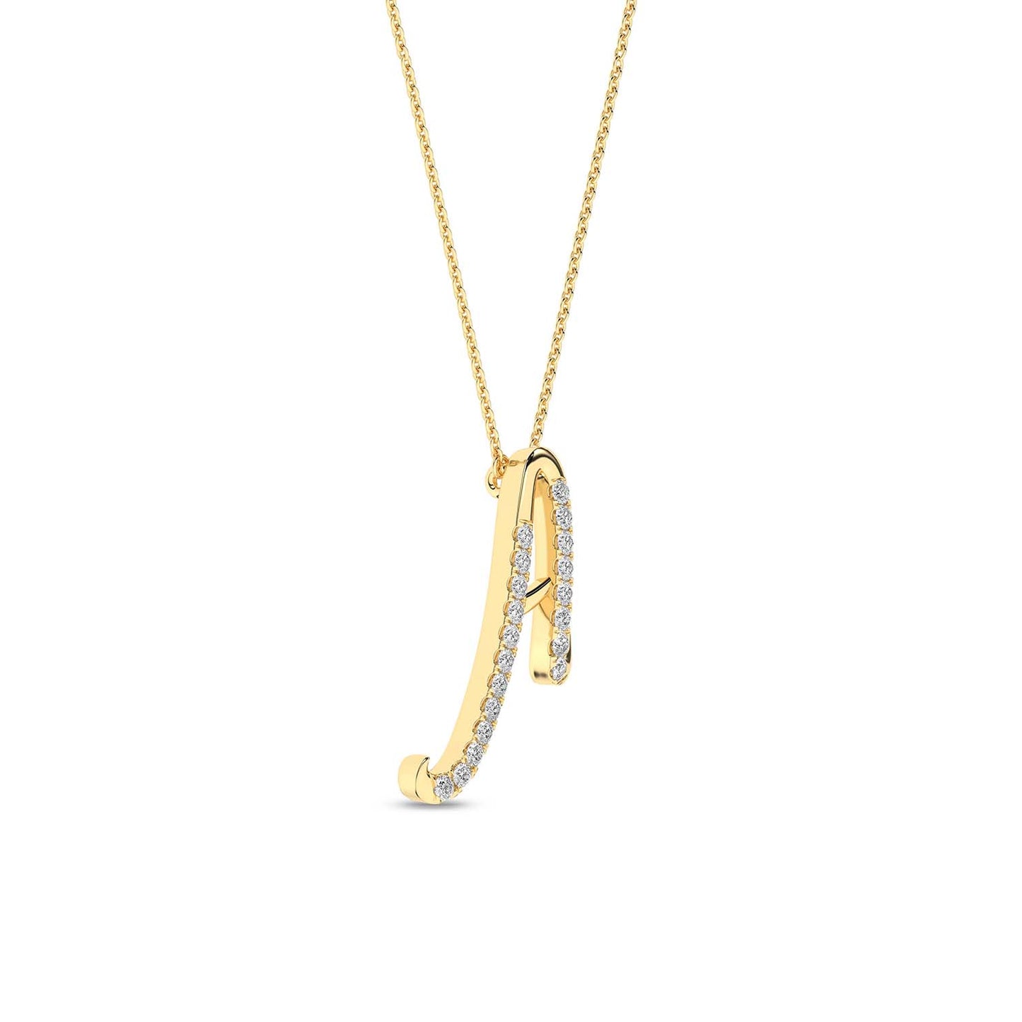 Signature Diamond Alphabet Necklace