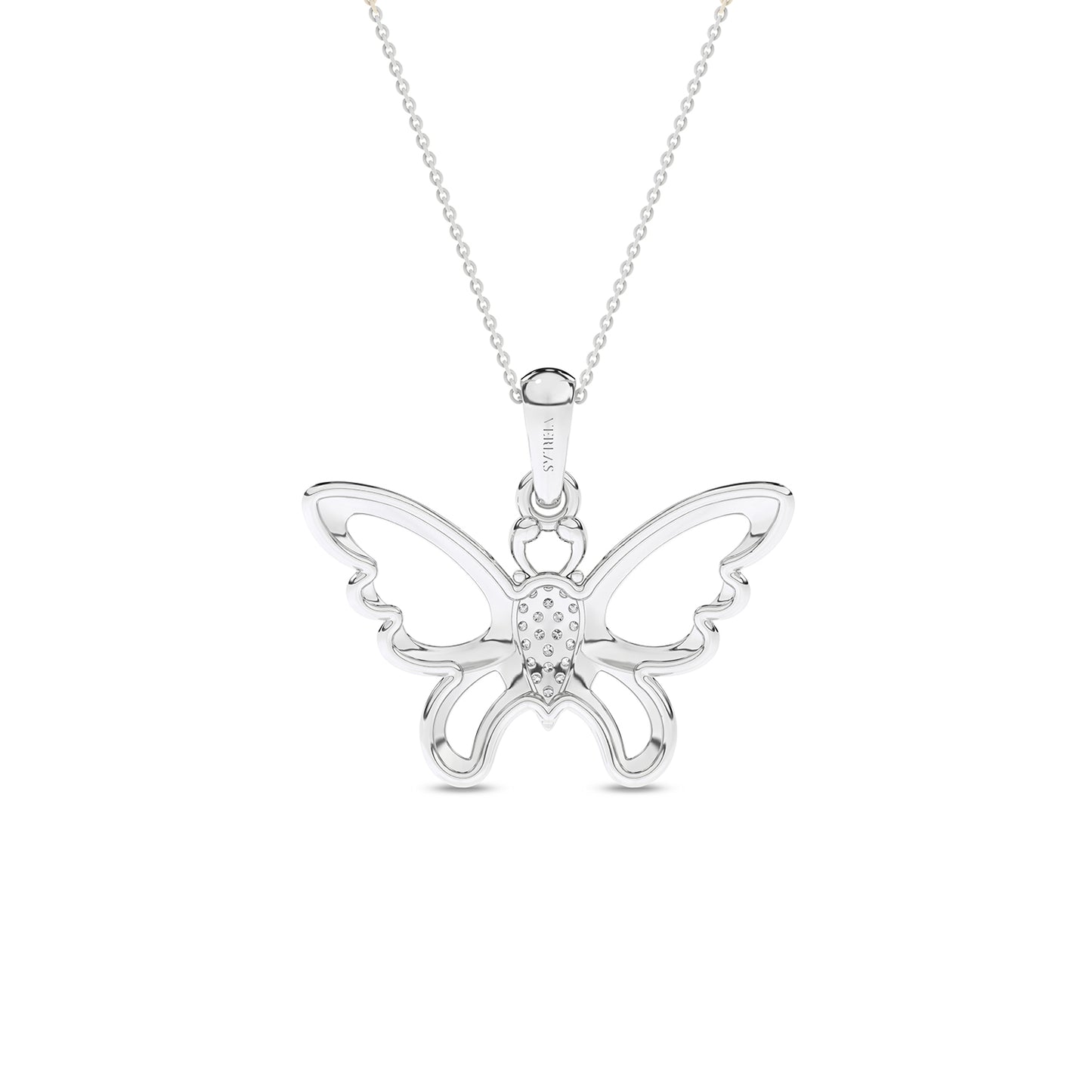 Butterfly Flutter Silhouette Pendant