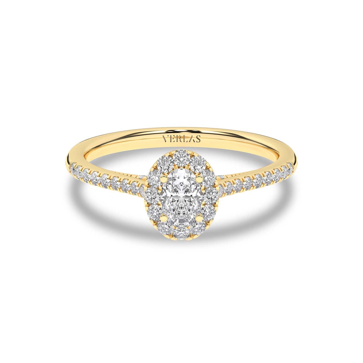 Signature Ellipse Halo Ring