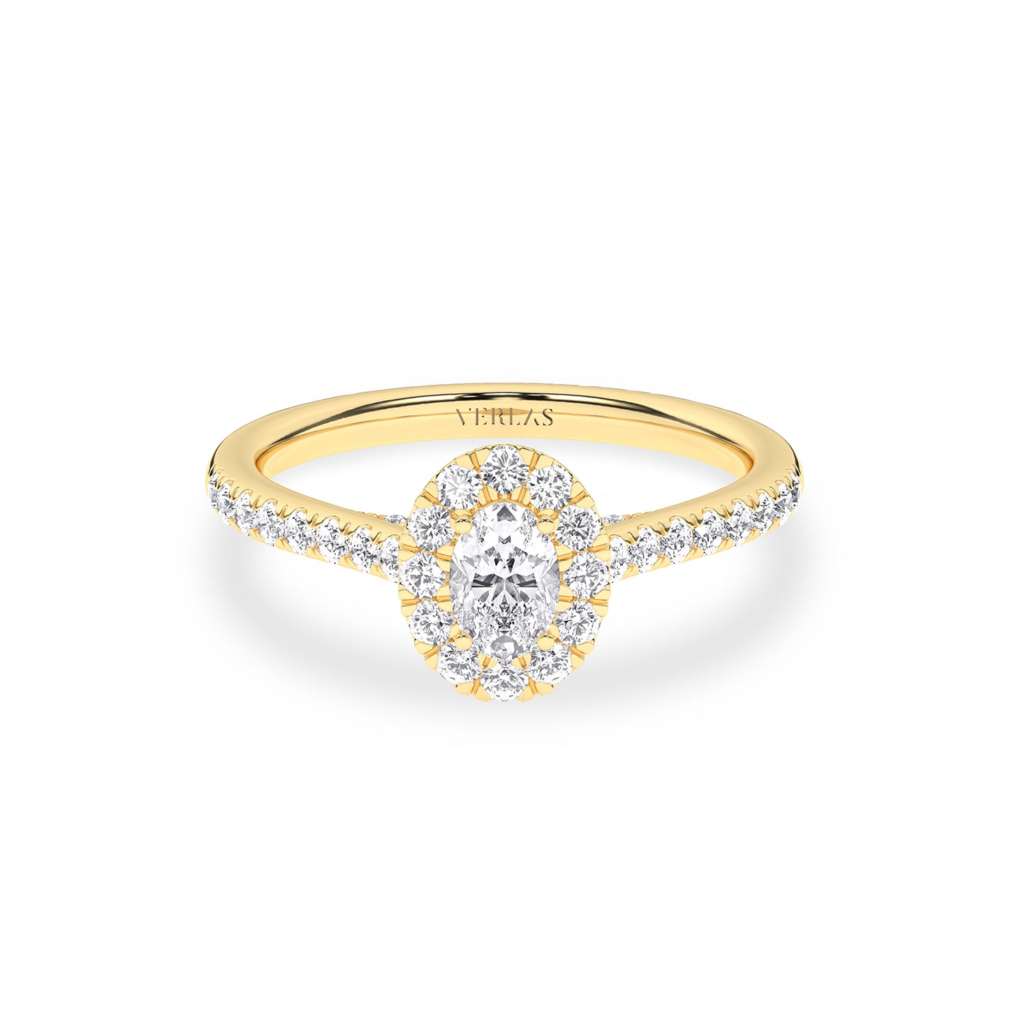 Signature Ellipse Halo Ring