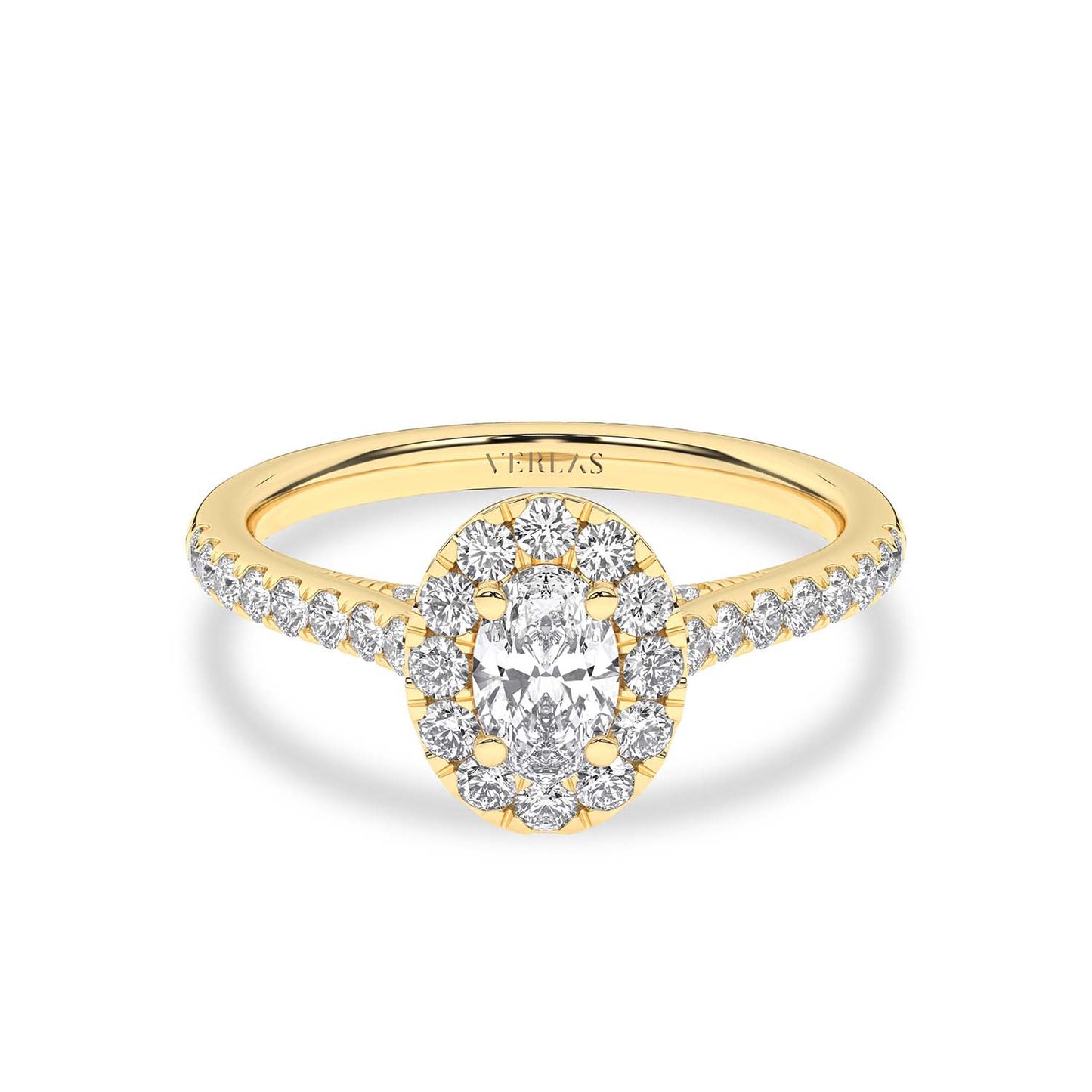 Signature Ellipse Halo Ring