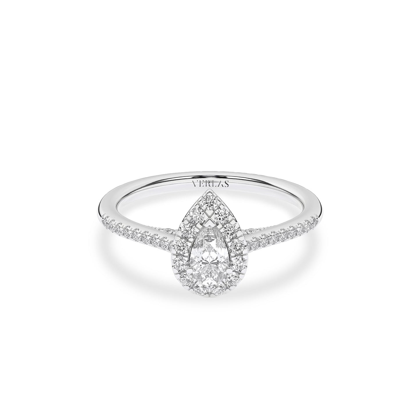 Signature Dewdrop Halo Ring