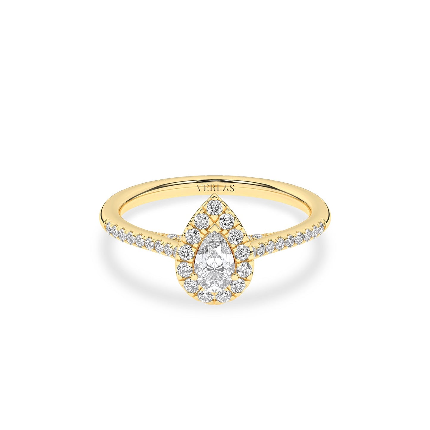 Signature Dewdrop Halo Ring