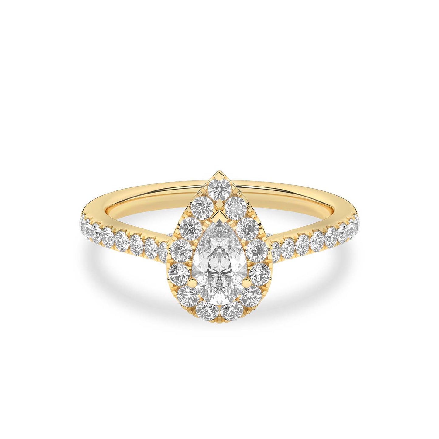 Signature Dewdrop Halo Ring