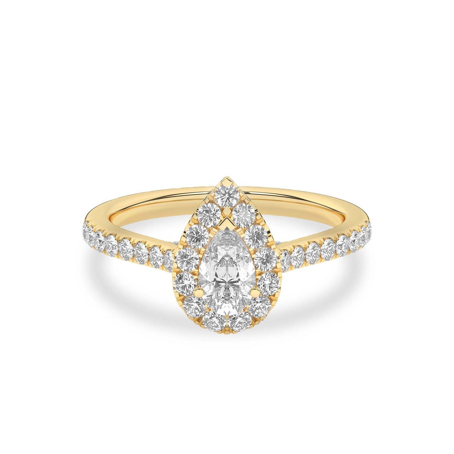 Signature Dewdrop Halo Ring