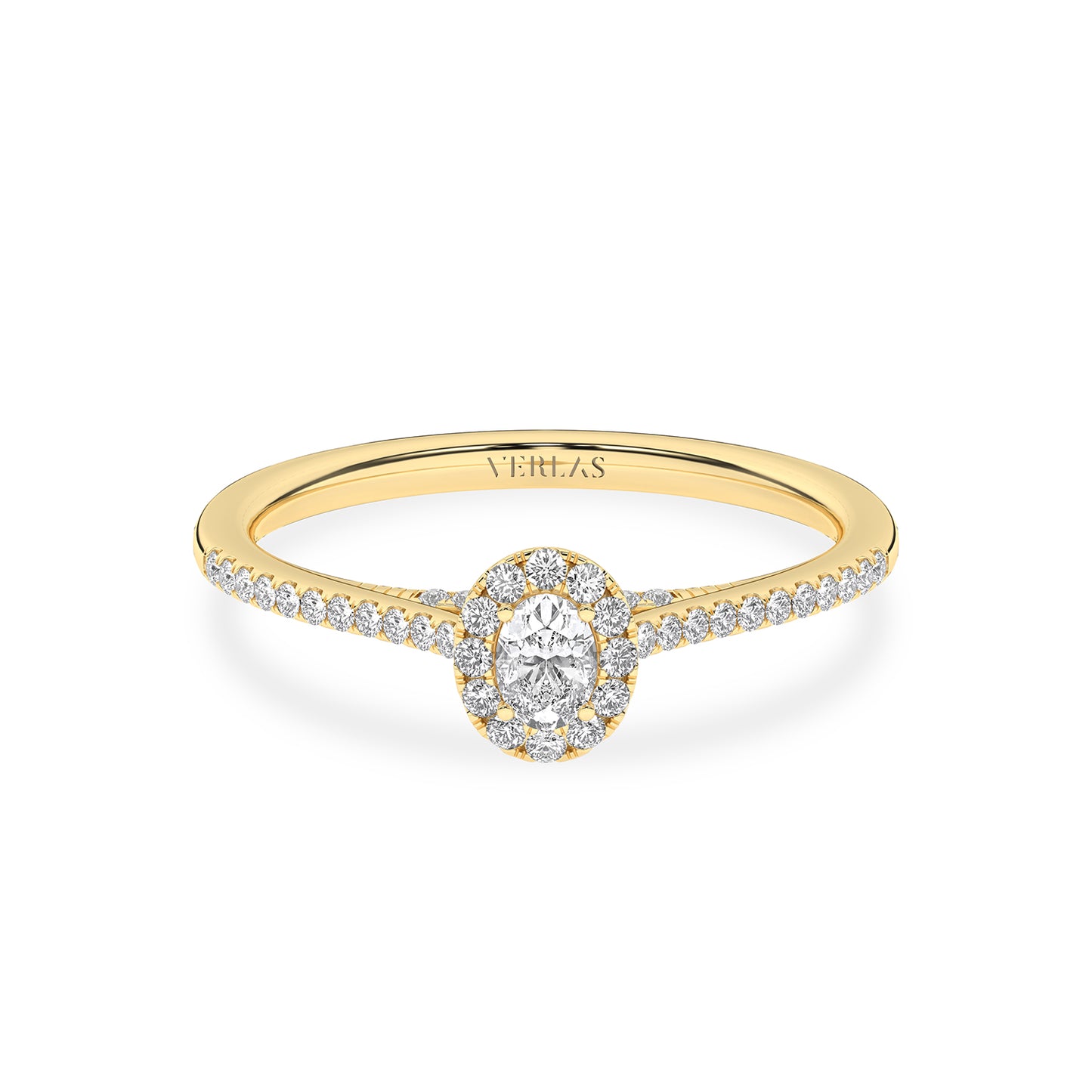 Signature Ellipse Halo Ring