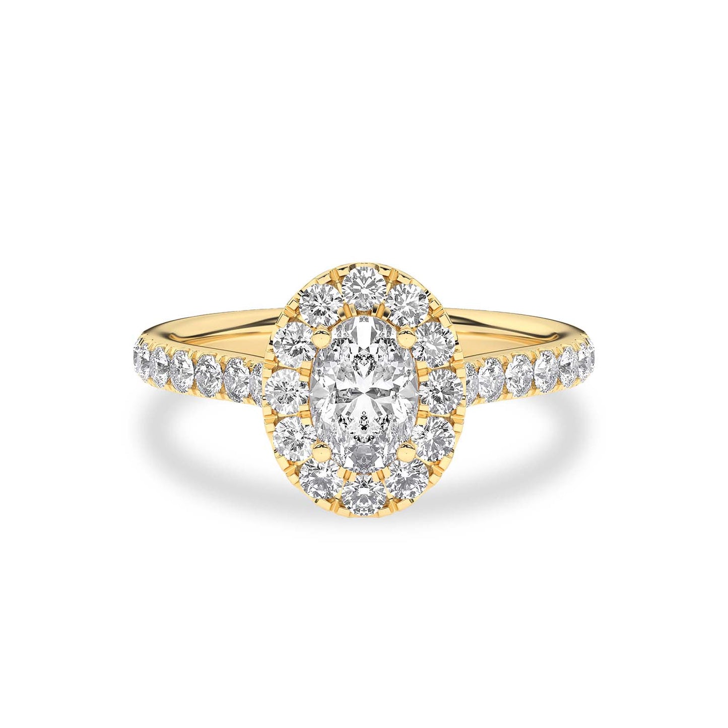 Signature Ellipse Halo Ring