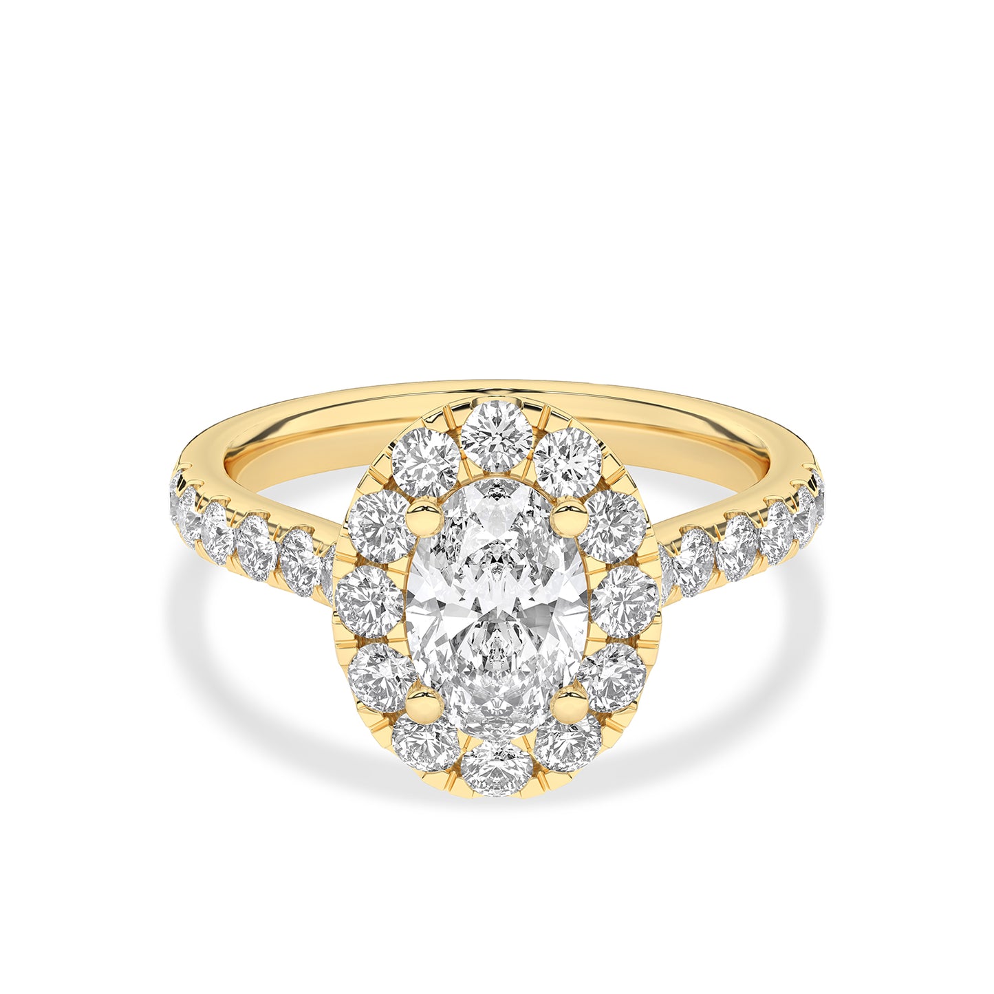 Signature Ellipse Halo Ring