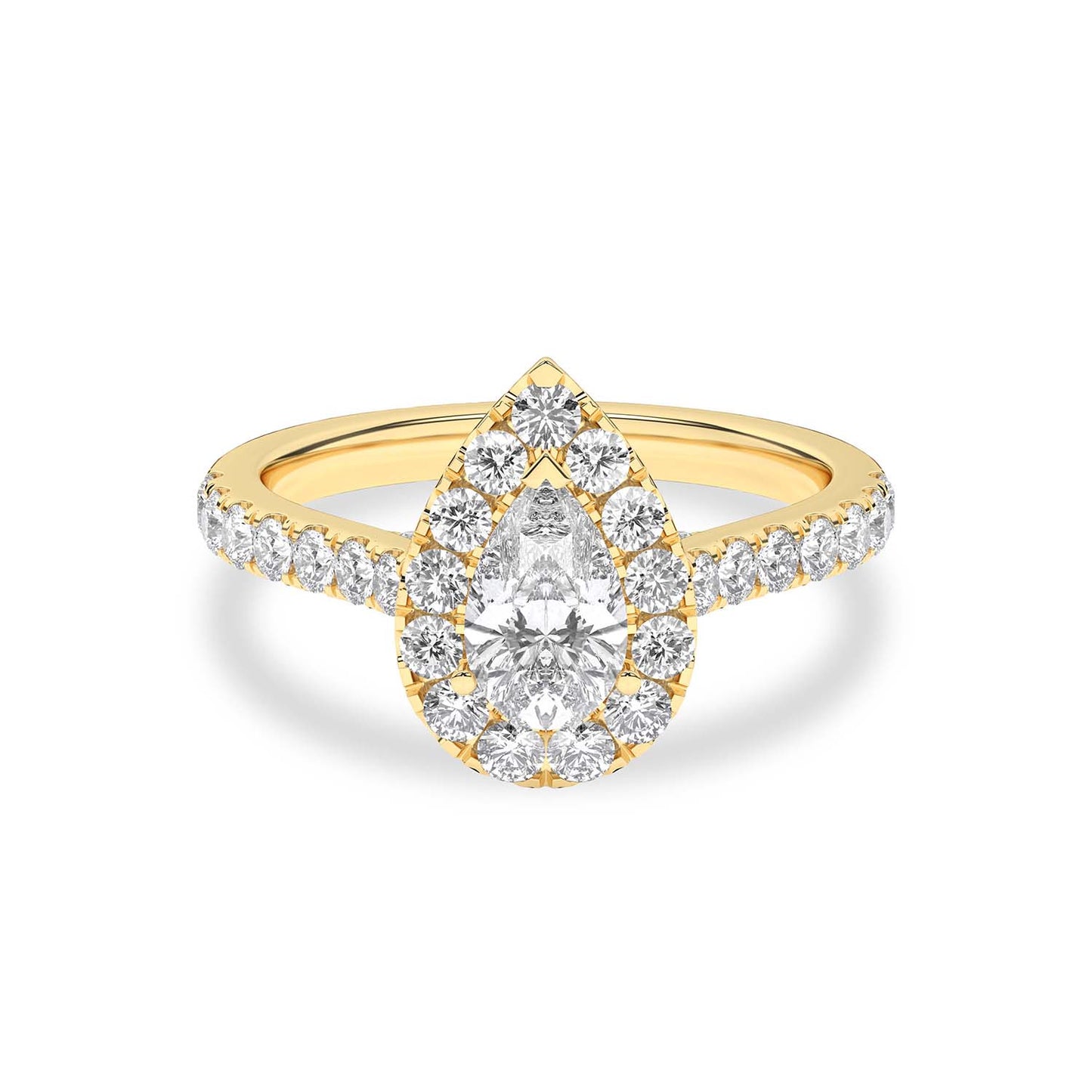 Signature Dewdrop Halo Ring