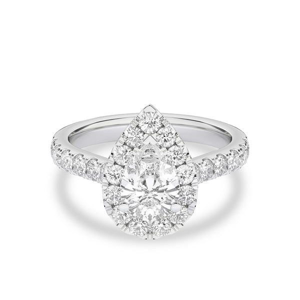 Signature Dewdrop Halo Ring