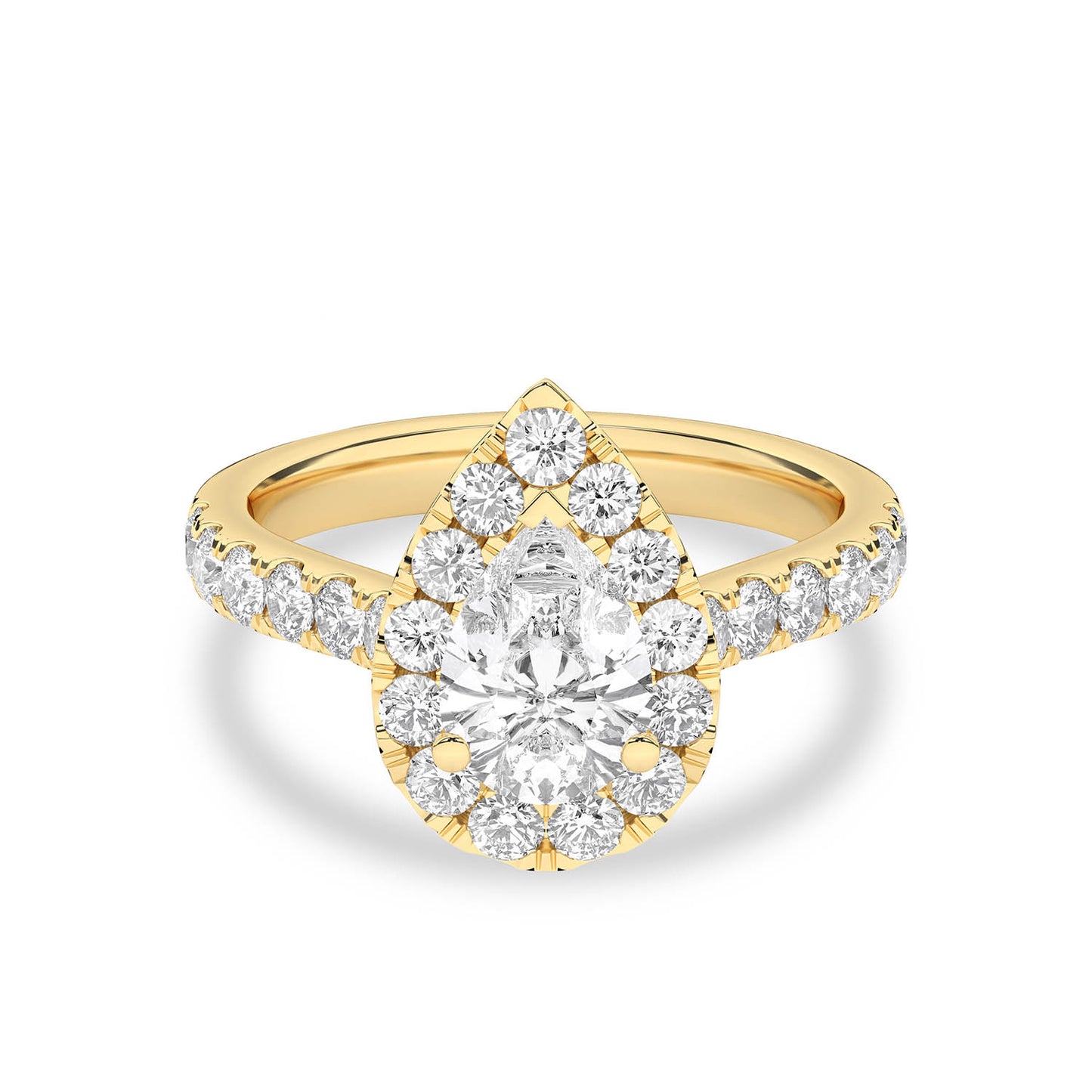 Signature Dewdrop Halo Ring