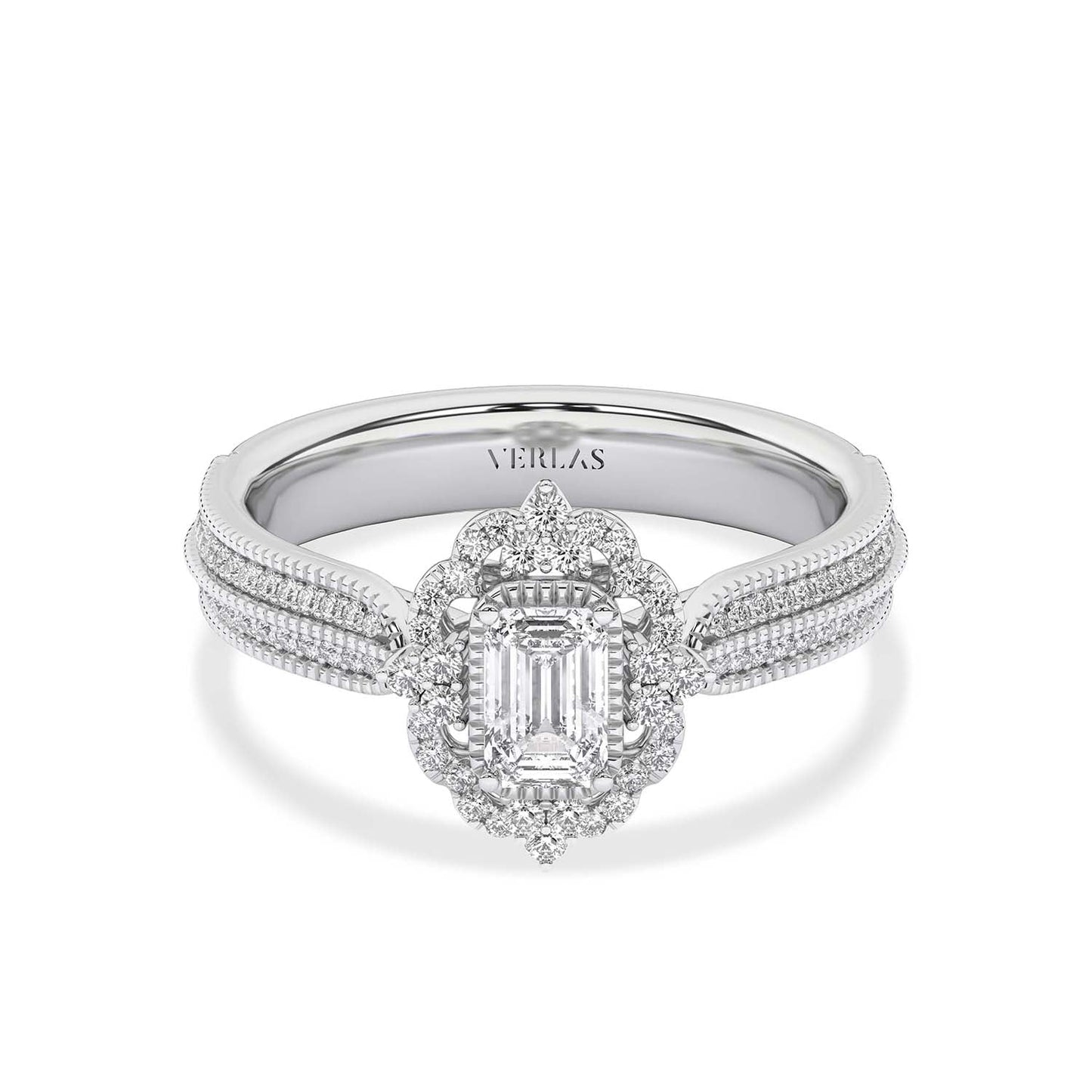 Ornate Emerald Ring