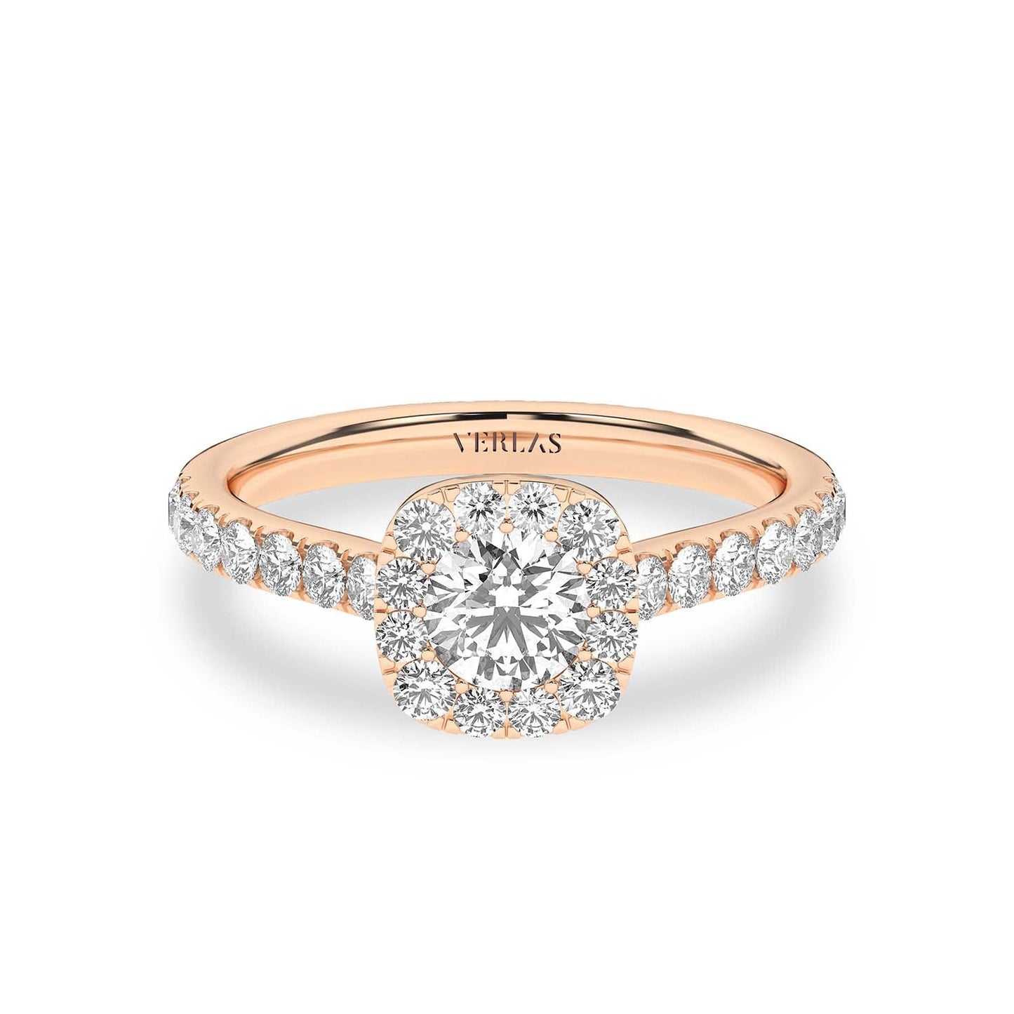 Signature Iconic Round-Princess Halo Ring