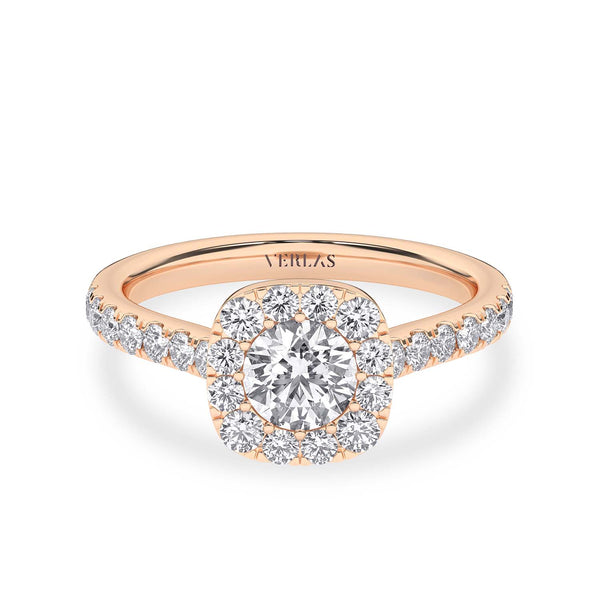 Signature Iconic Round-Princess Halo Ring