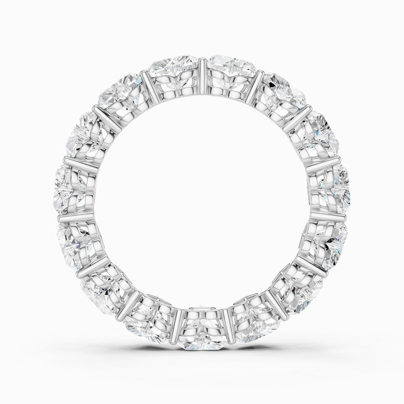 Vertical Heart Eternity Band