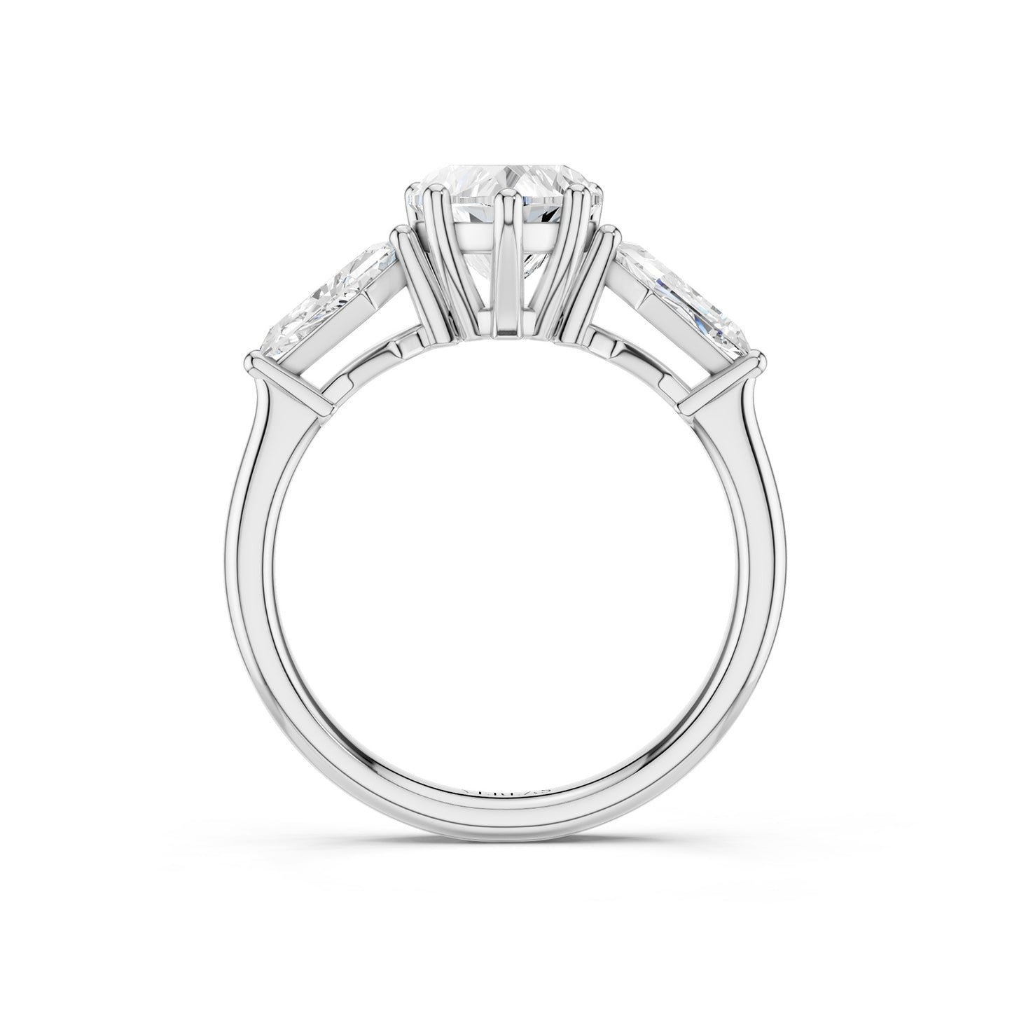 Heart - Kite Trinity Diamond Ring