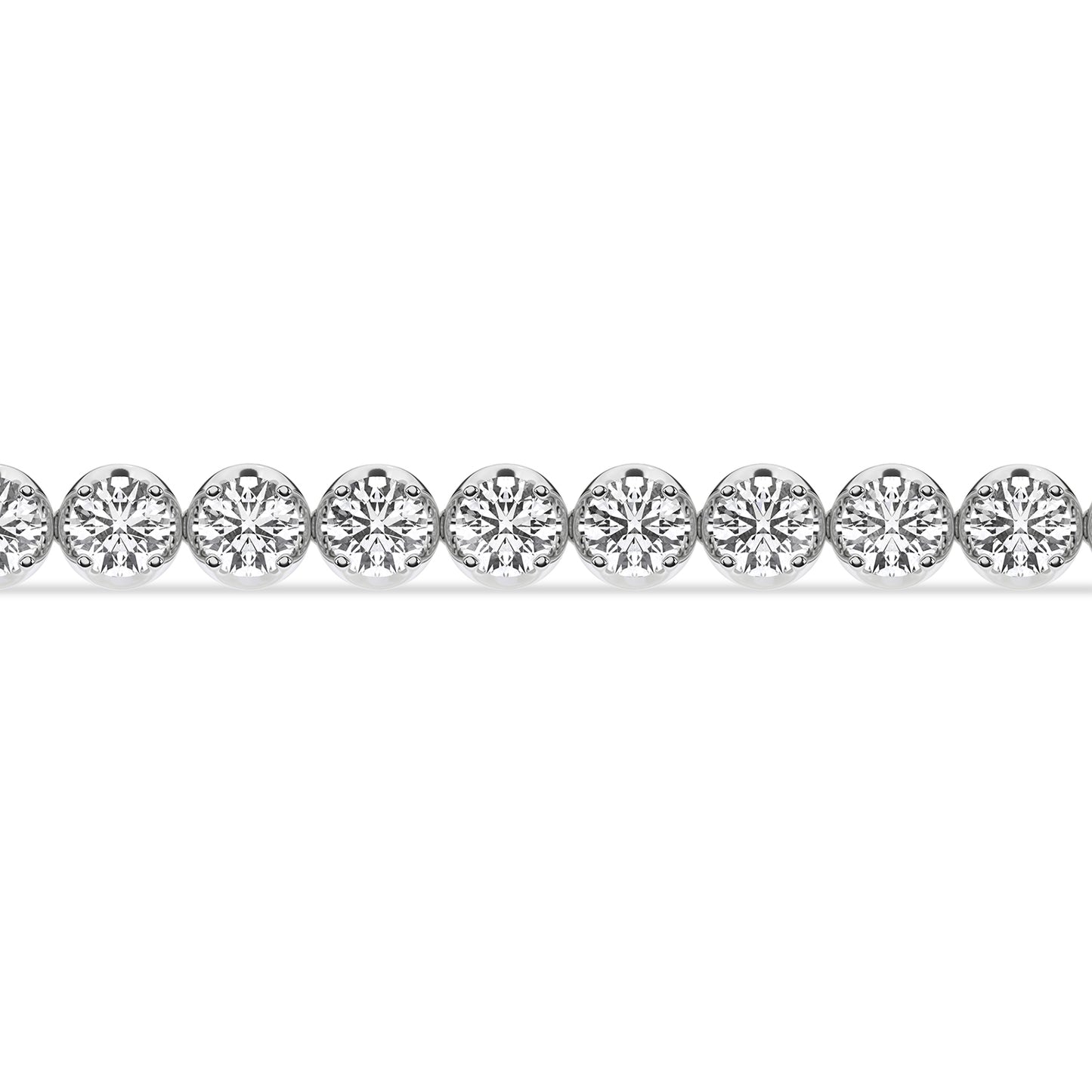 Round Diamond Tennis Bracelet Large