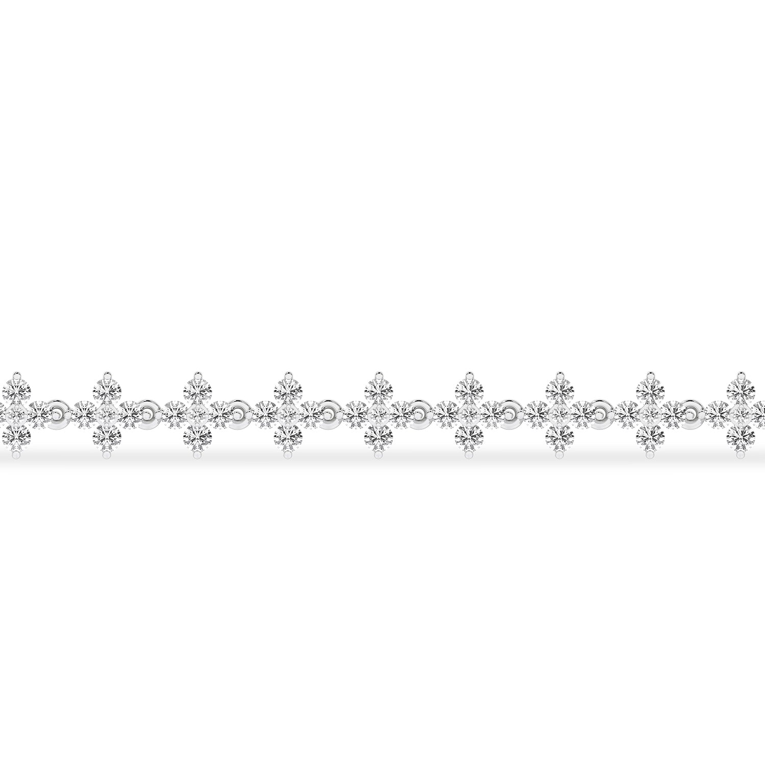 Alyssa Blossom Tennis Bracelet_Product Angle_2 Ct. - 3'