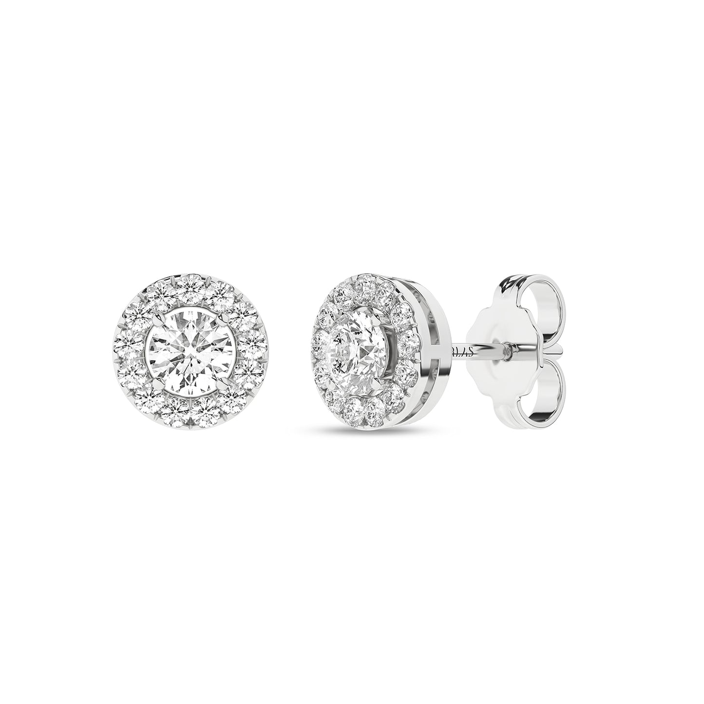 Round Halo Diamond Set (2 Pcs.)