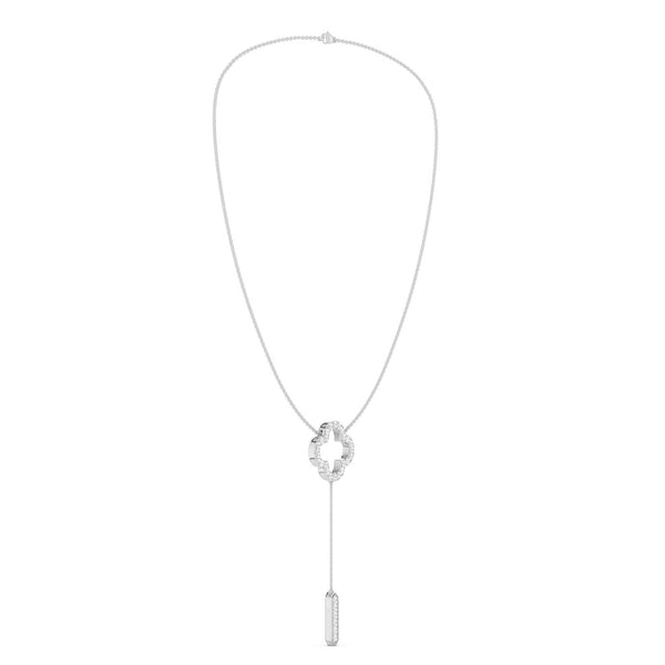 Silhouette Clover Drop Necklace